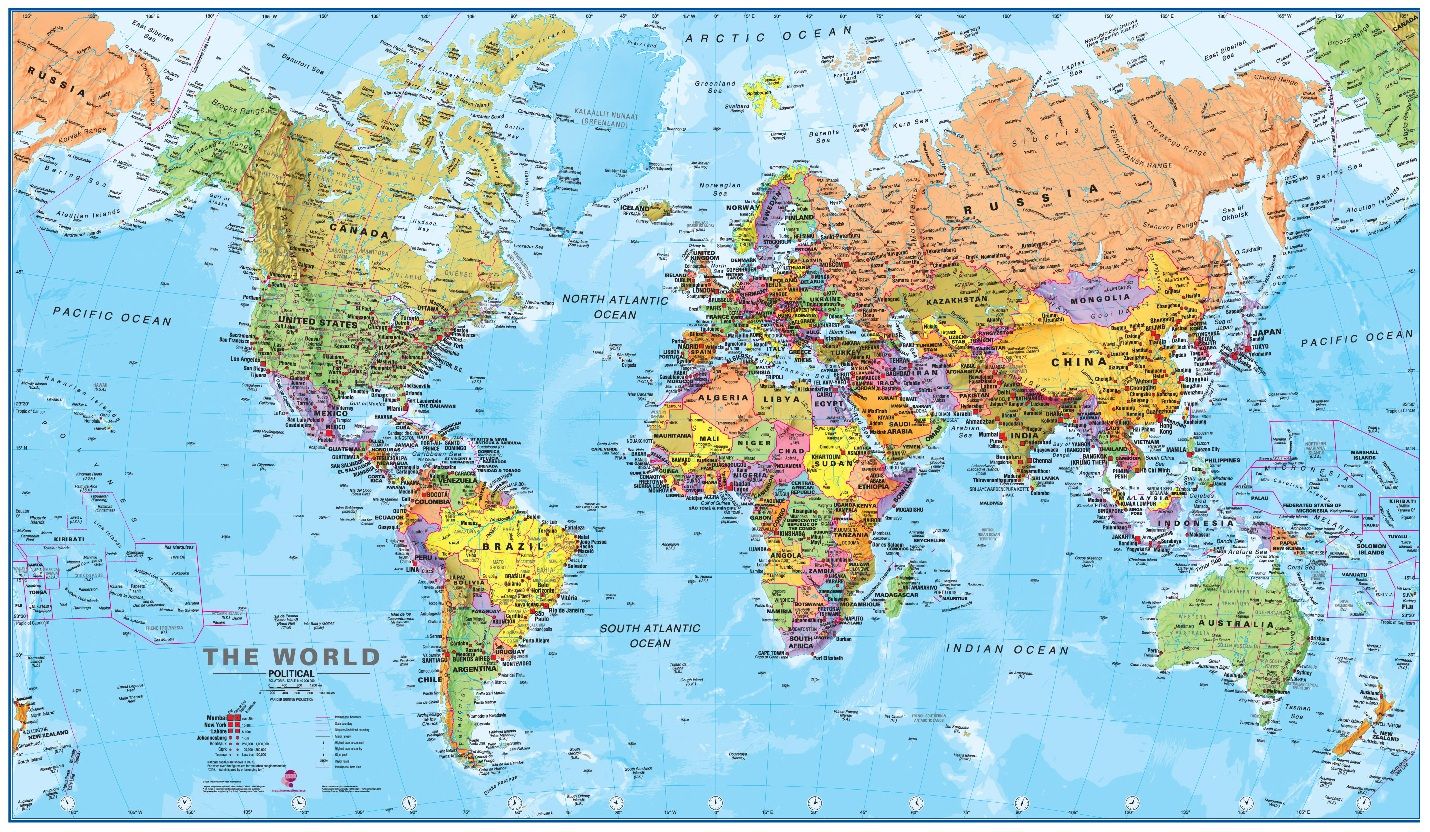 Colorful World Map Wallpapers