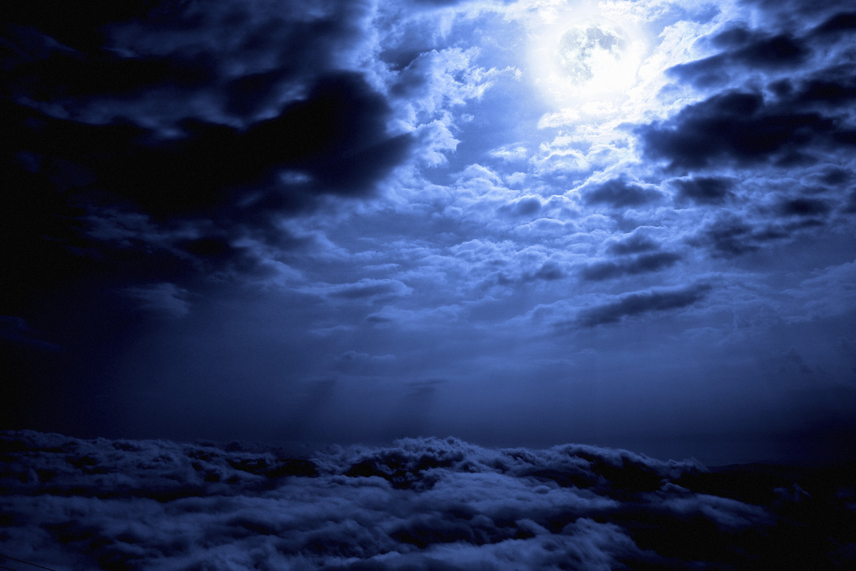 Dark Blue Clouds Wallpapers