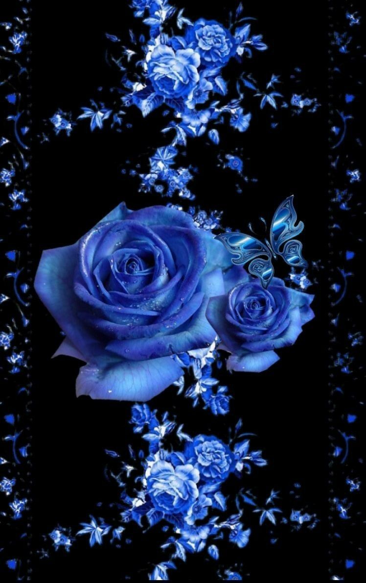 Dark Blue Flower Aesthetic Wallpapers