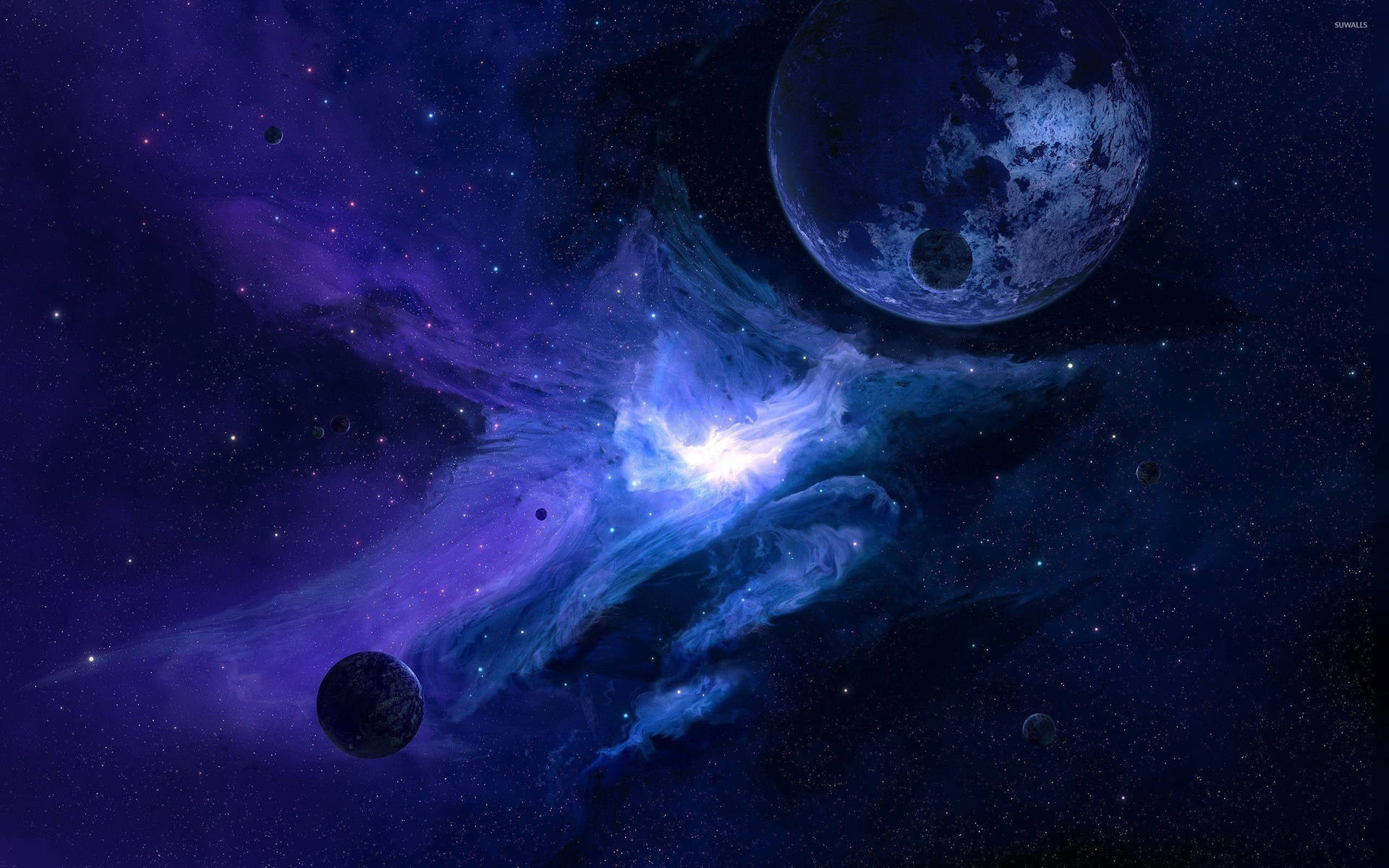 Dark Blue Galaxy Wallpapers