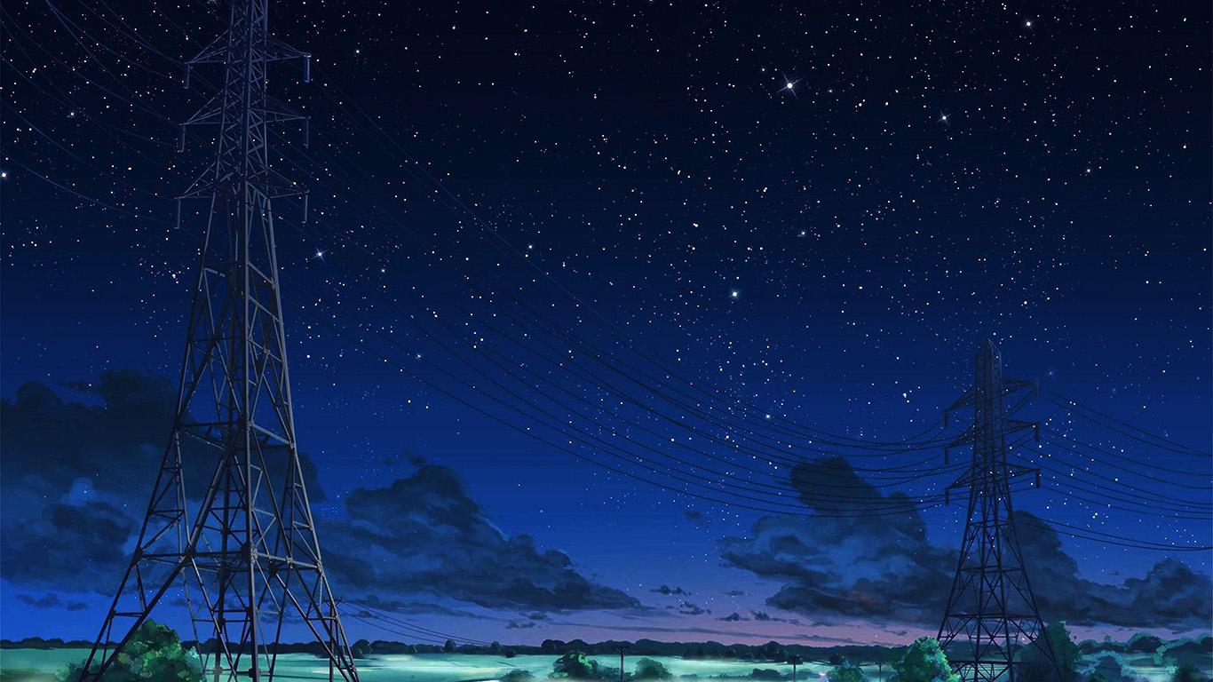 Dark Blue Sky Anime Scenery Wallpapers