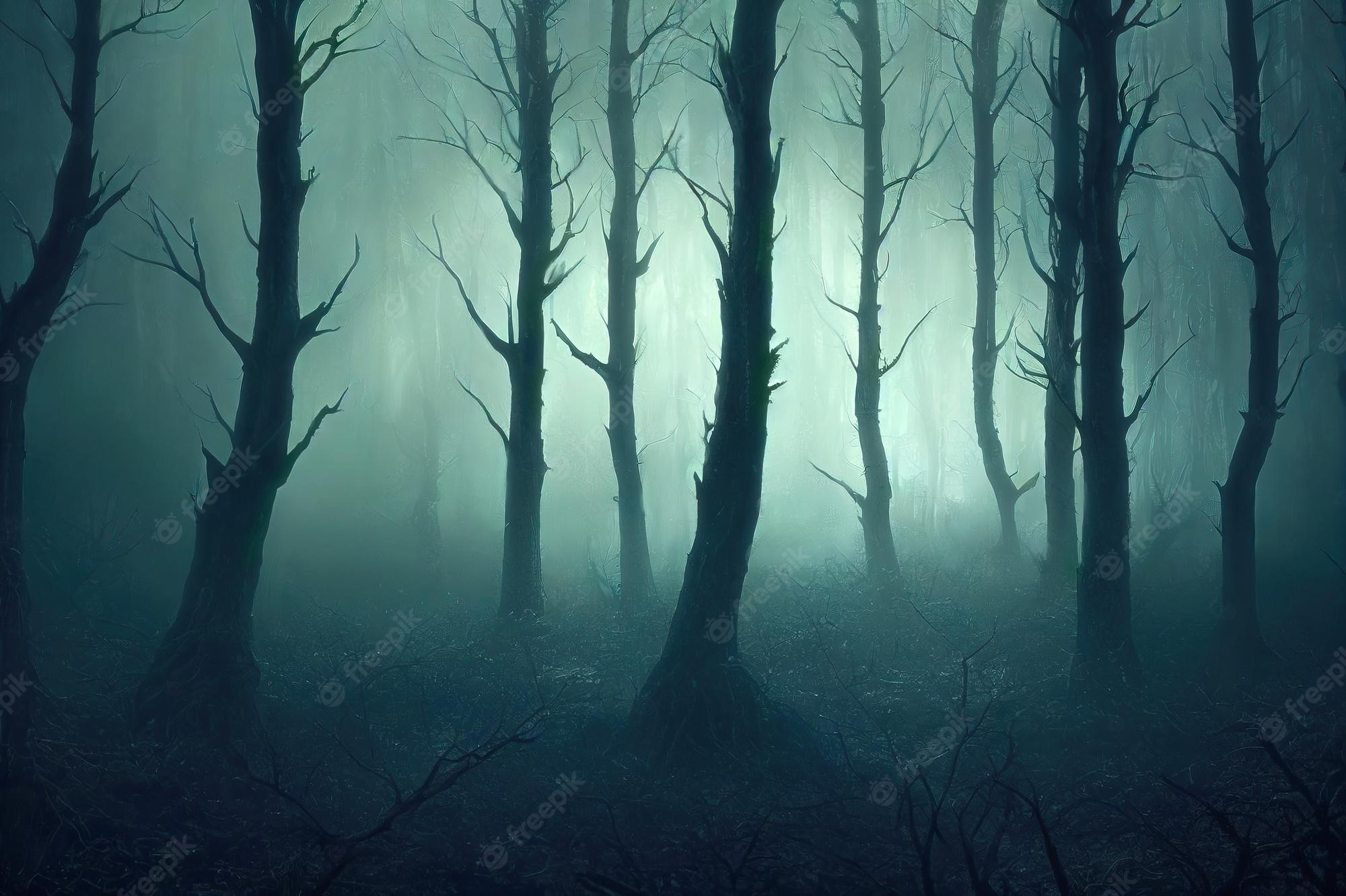 Dark Forest Fog Wallpapers