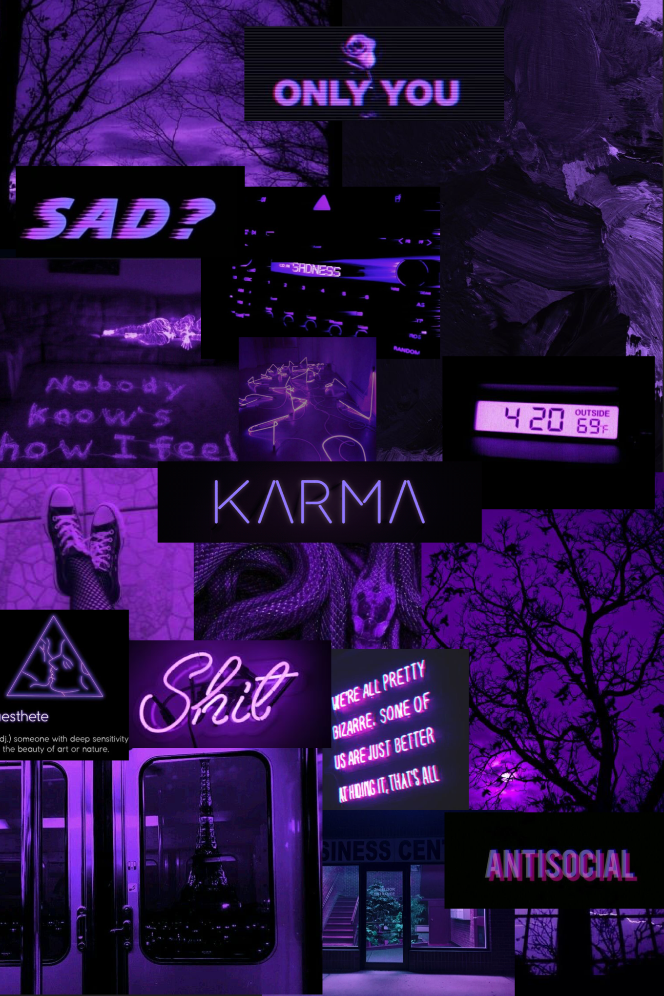 Dark Purple Aesthetic Wallpapers