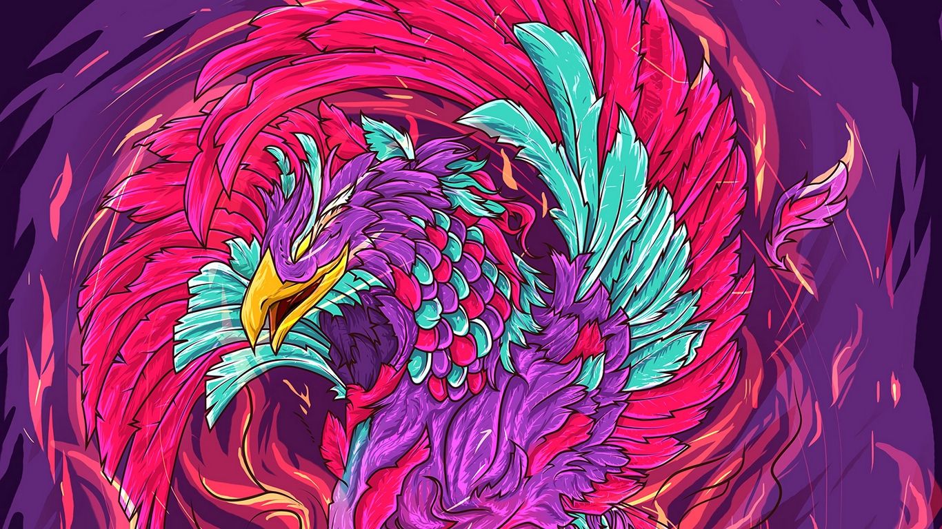 Dark Purple Phoenix Wallpapers