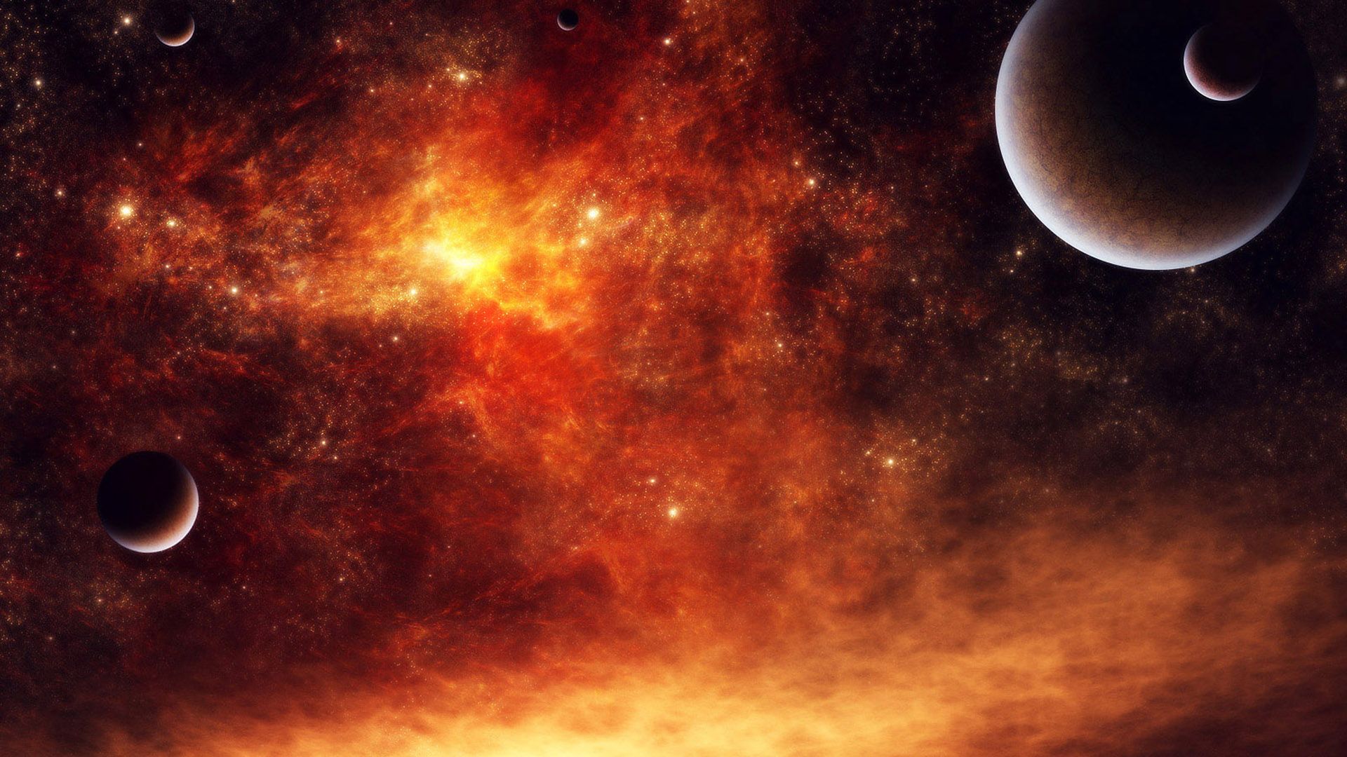 Dark Red Space Wallpapers