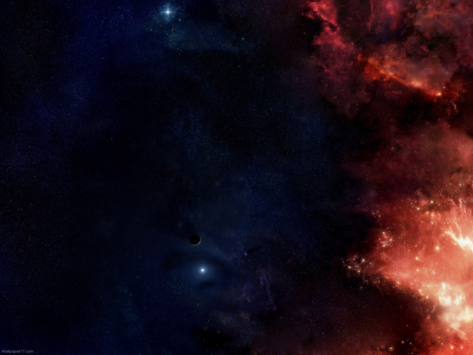 Dark Red Space Wallpapers