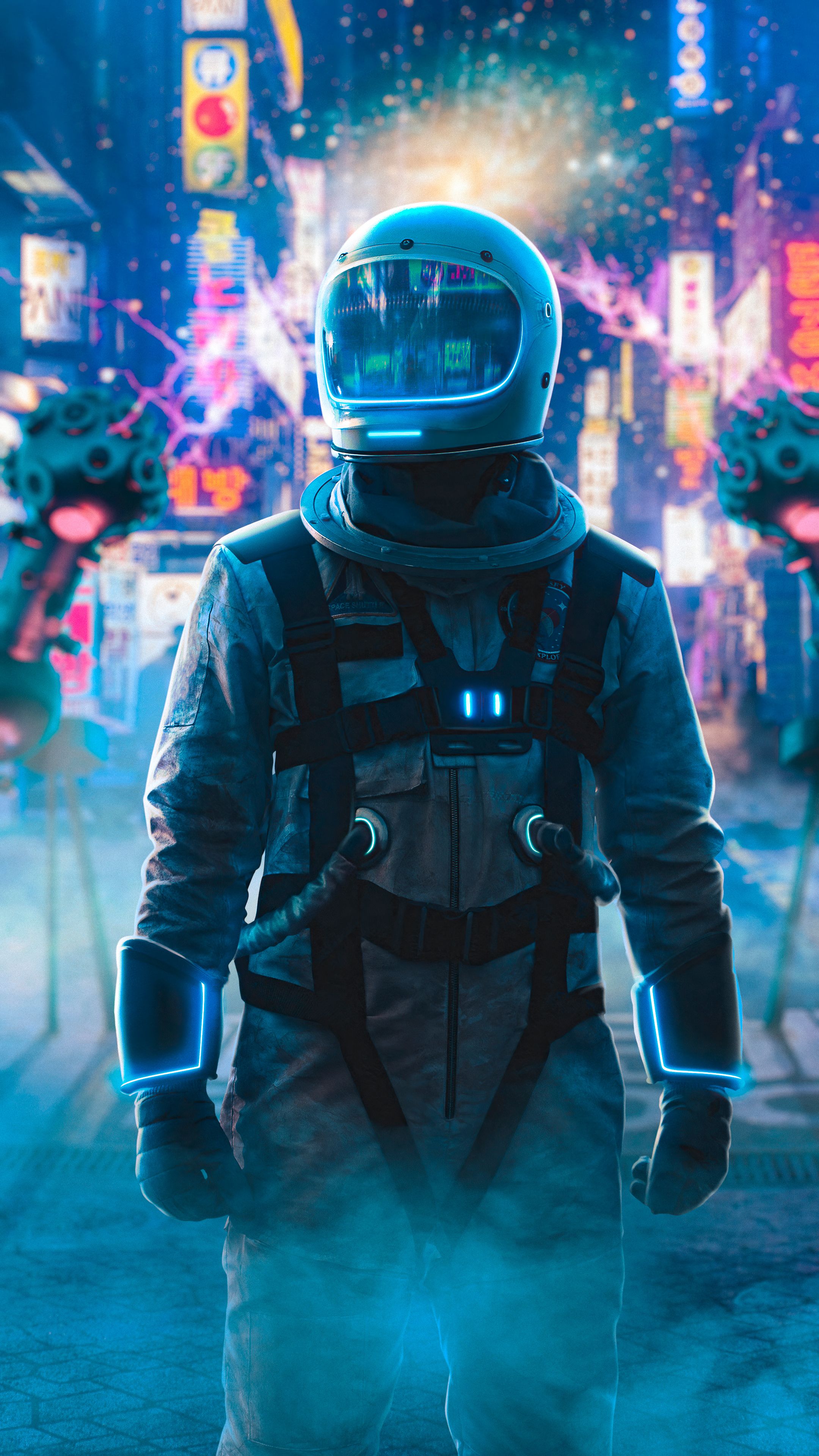 Neon Astronaut Wallpapers