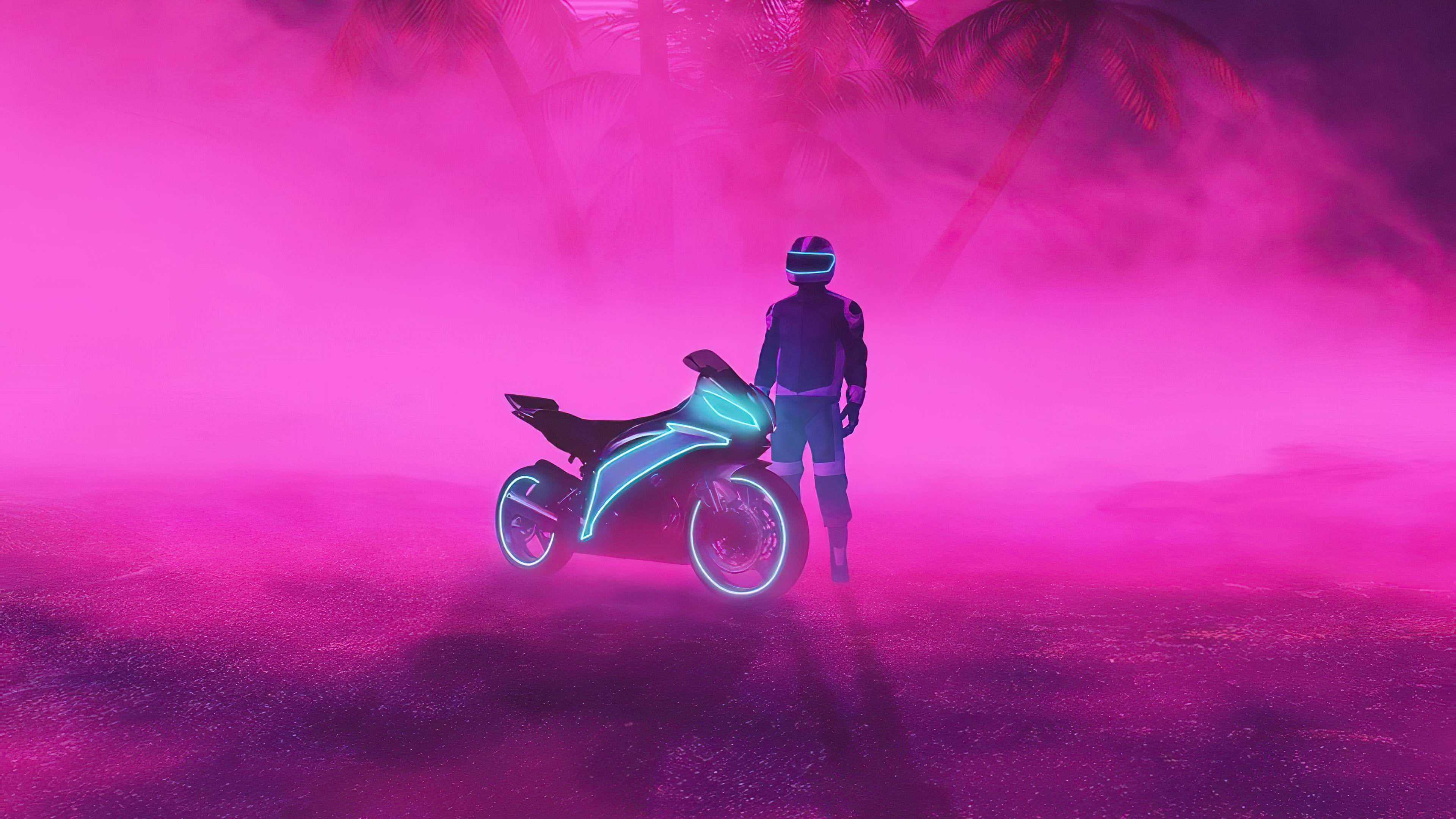 Neon Biker Wallpapers