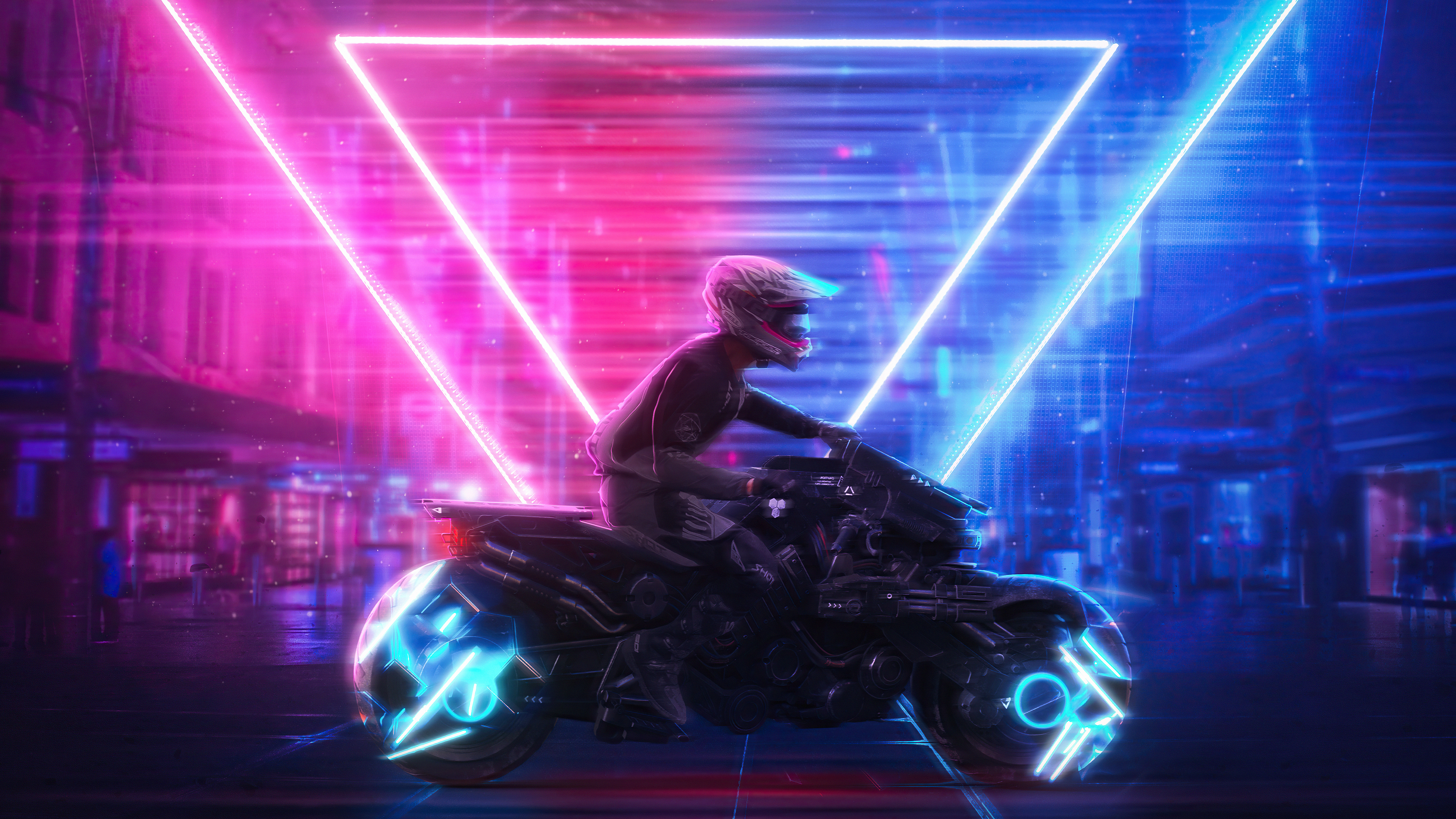 Neon Biker Wallpapers