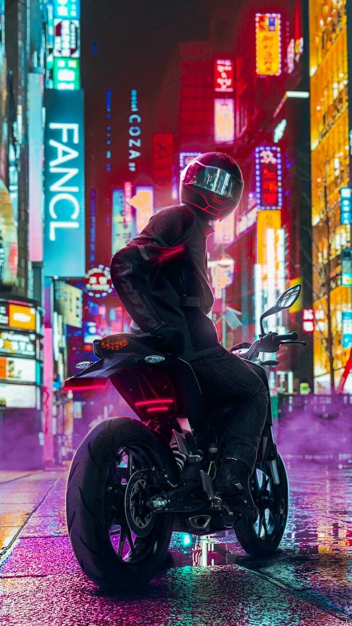 Neon Biker Wallpapers
