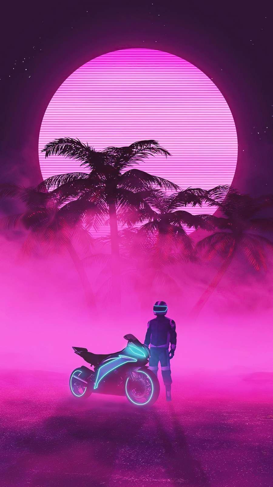 Neon Biker Wallpapers