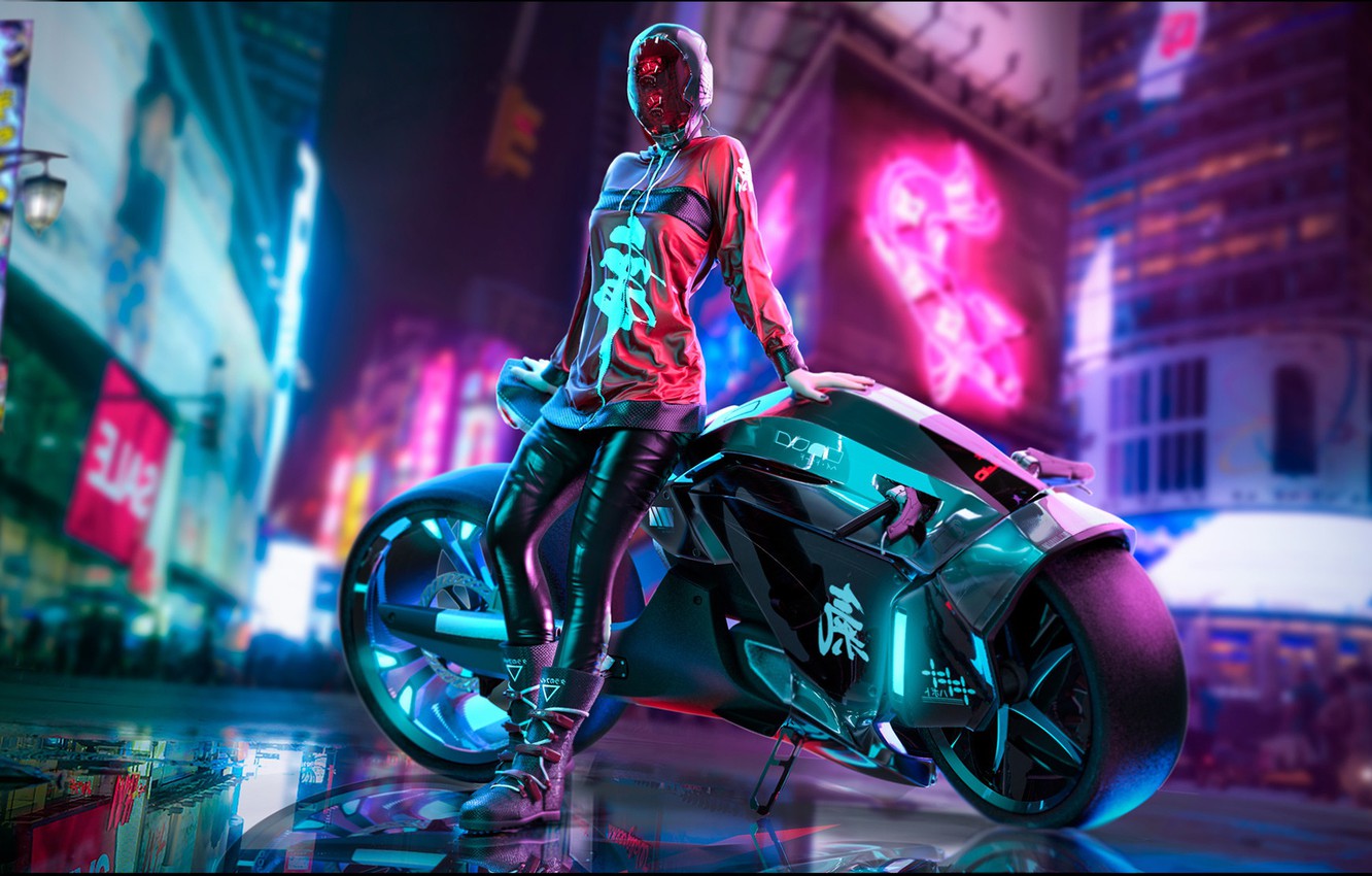 Neon Biker Wallpapers