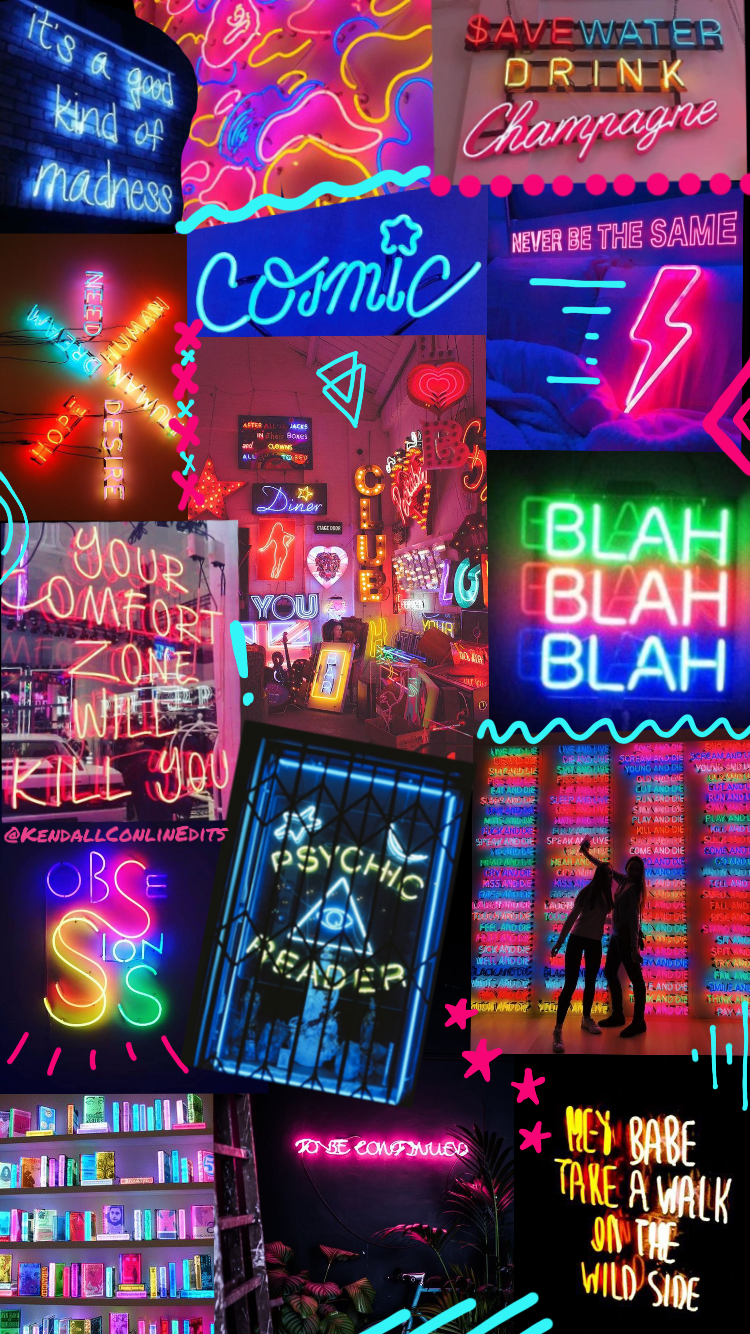 Neon Collage Wallpapers