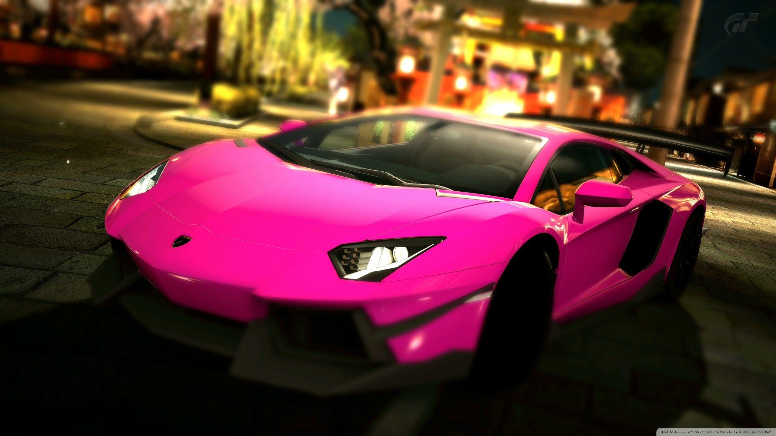 Neon Cool Pink Lamborghini Wallpapers