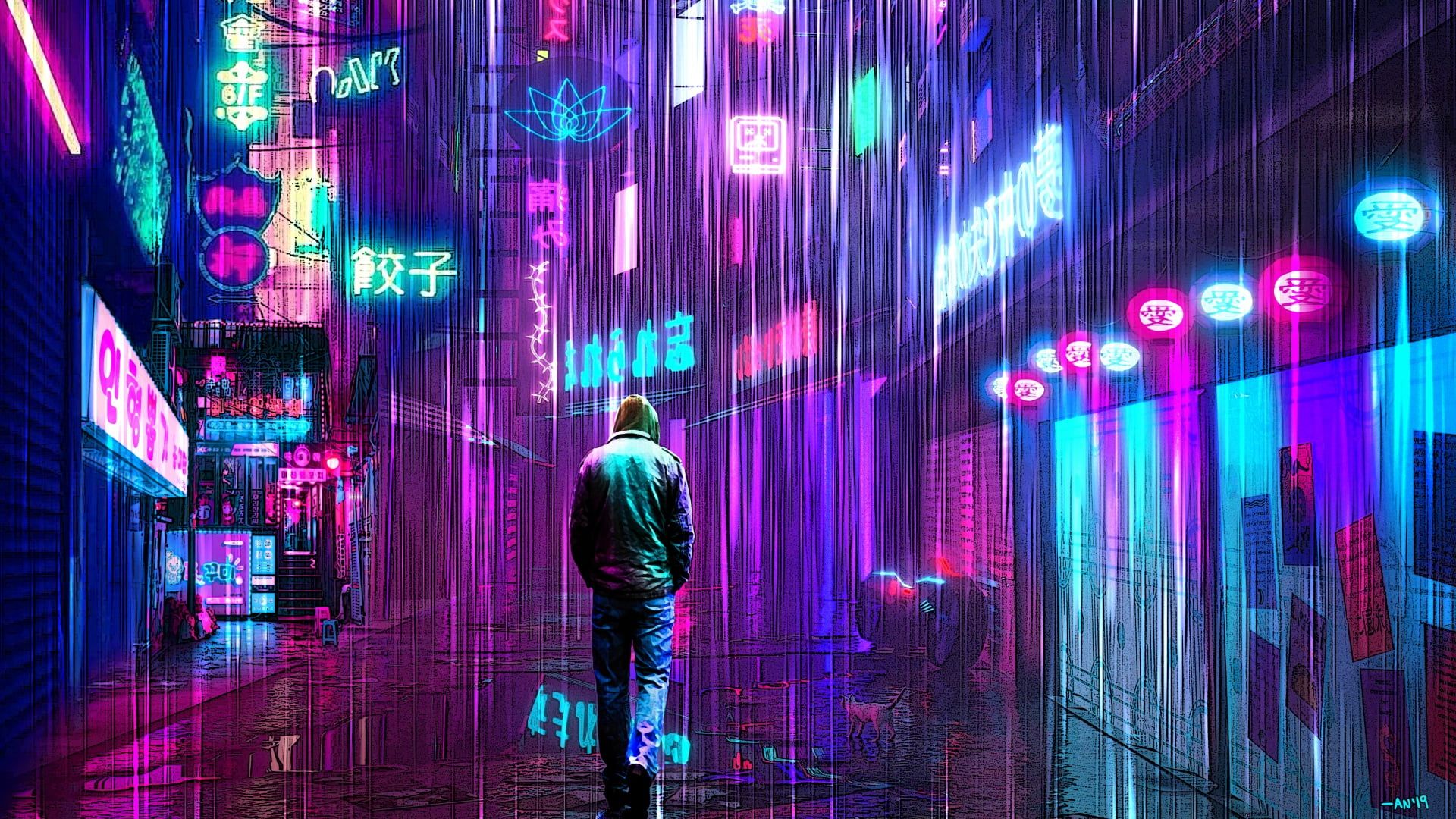 Neon Cyberpunk Wallpapers