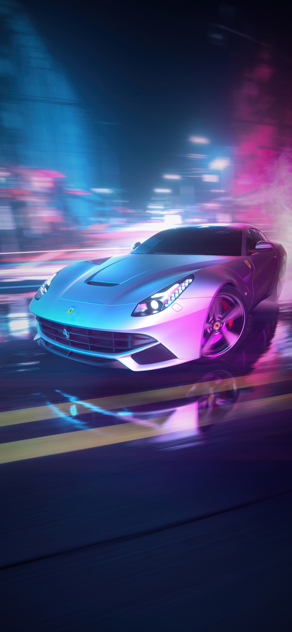 Neon Ferrari Wallpapers