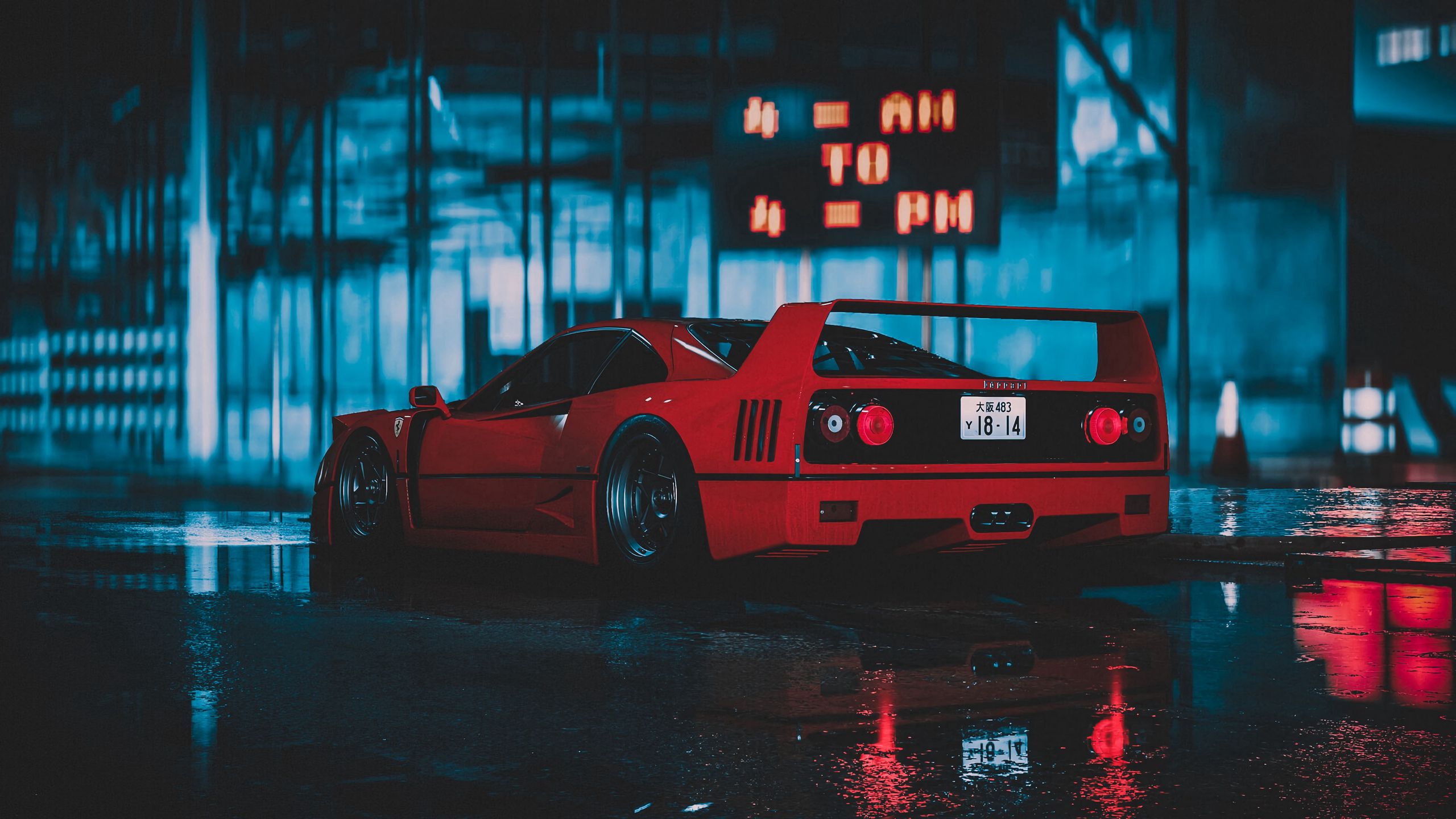 Neon Ferrari Wallpapers