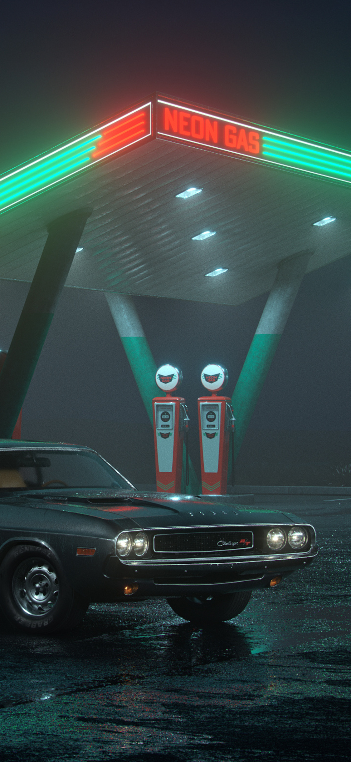 Neon Gas Station Wallpapers