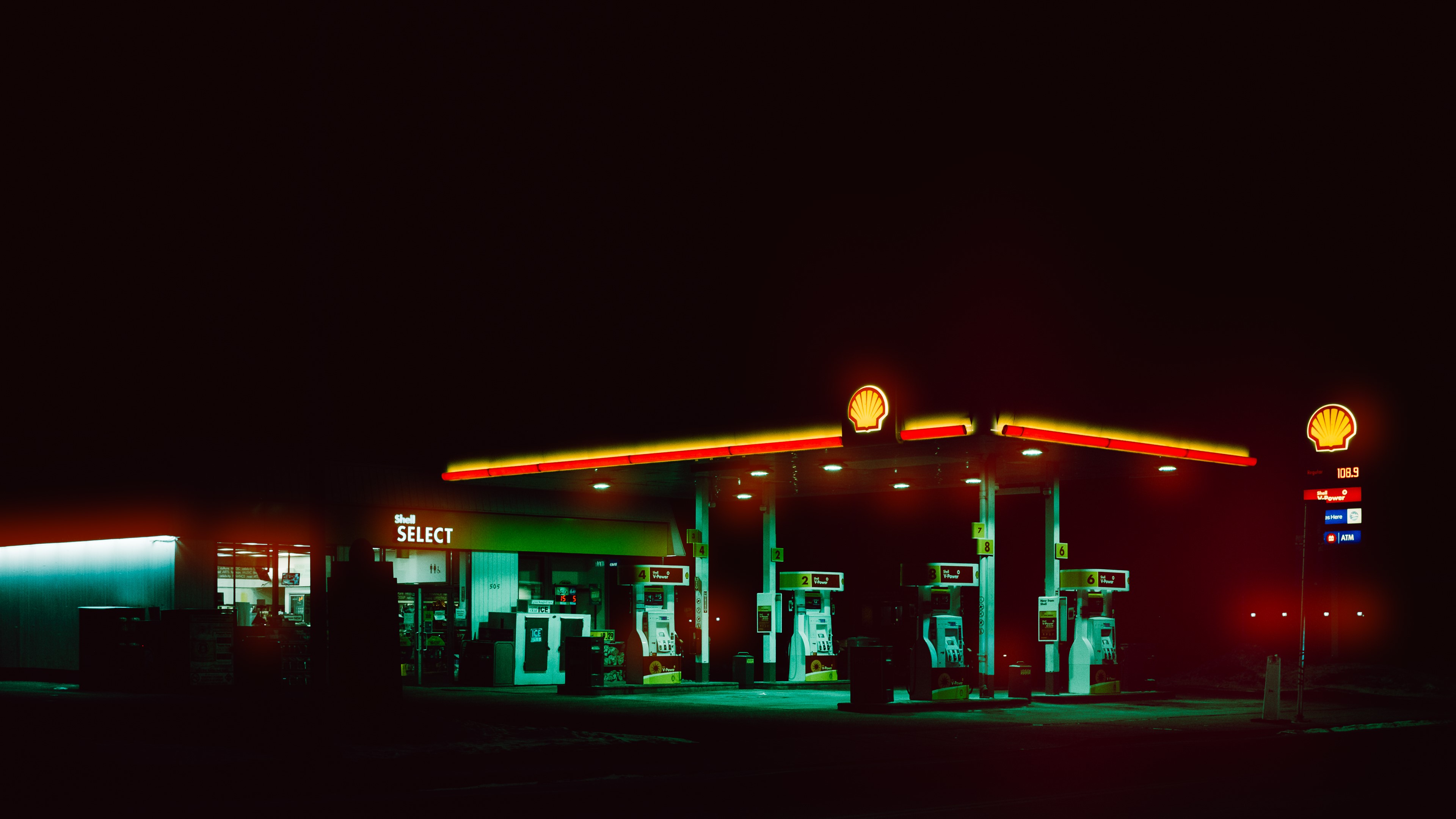 Neon Gas Station Wallpapers