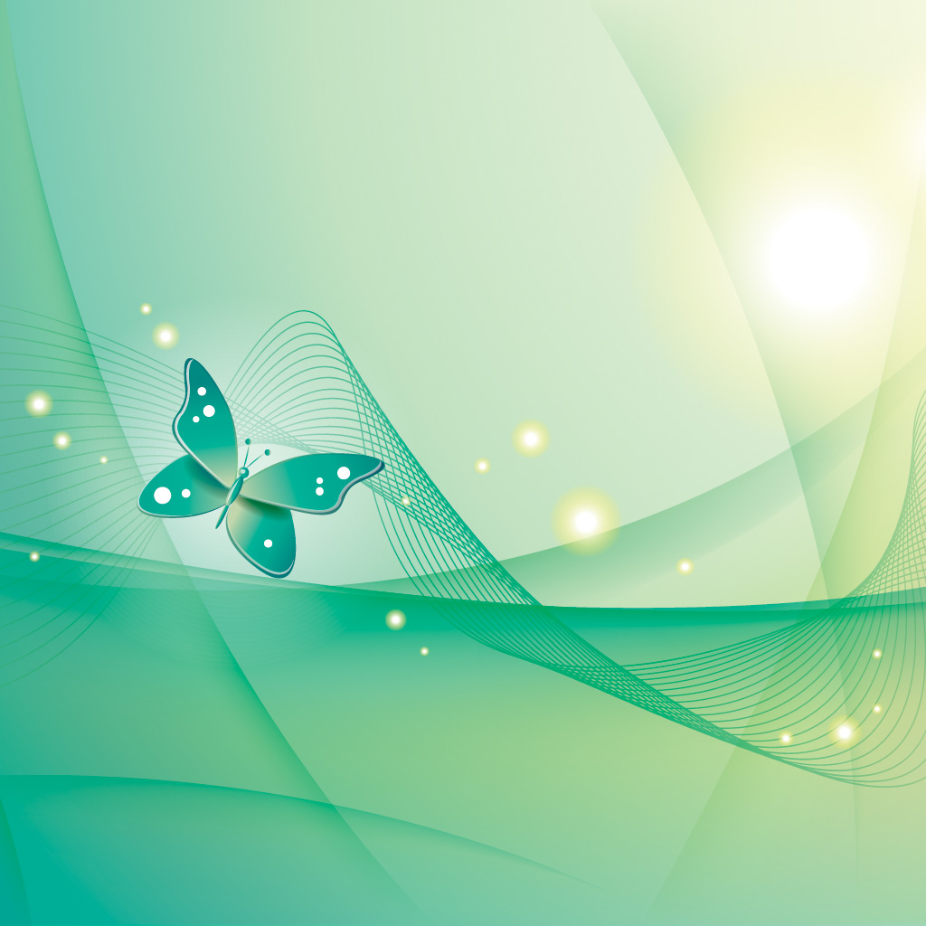 Neon Green Butterflies Wallpapers