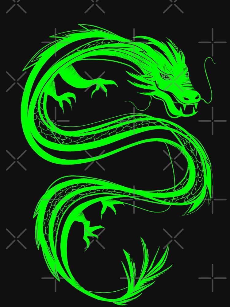 Neon Green Dragon Wallpapers