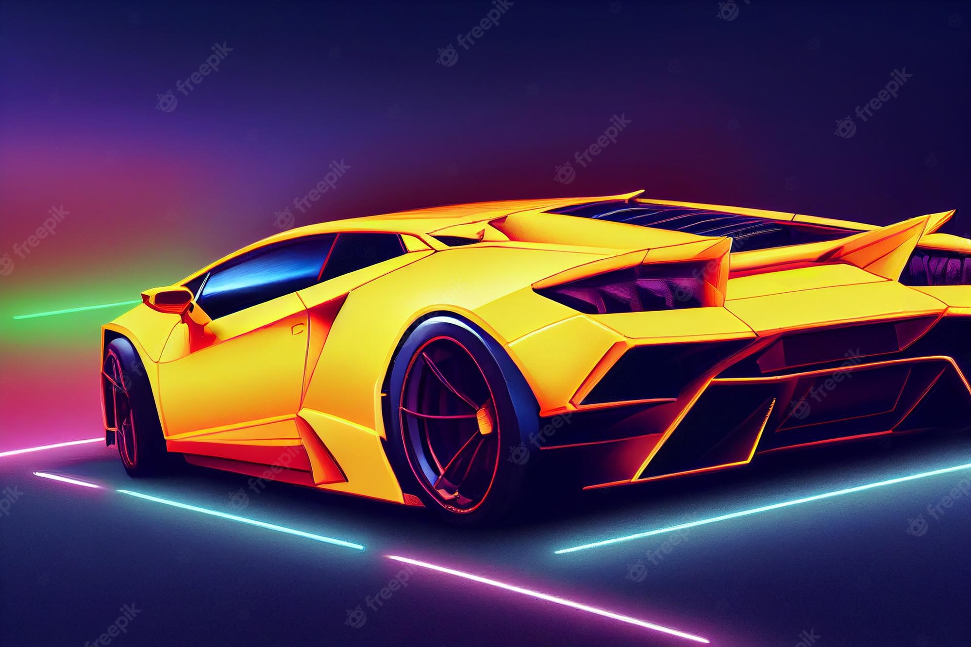 Neon Lambo Wallpapers