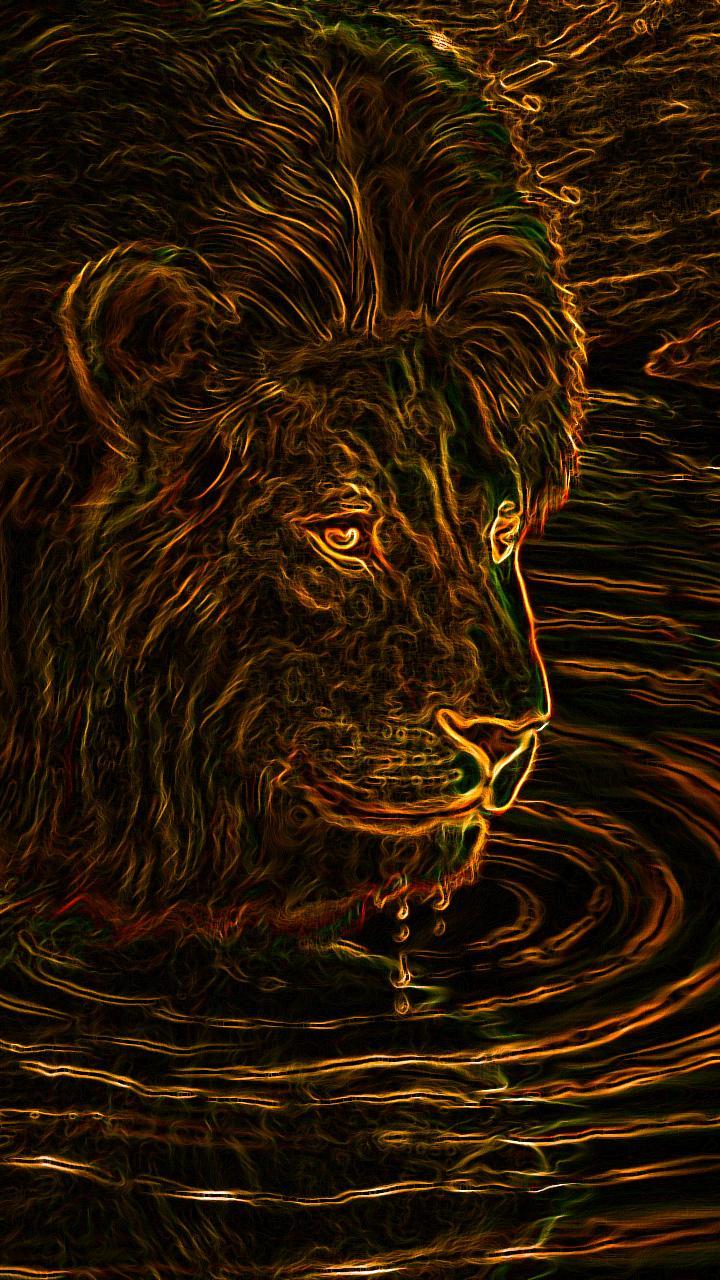 Neon Lion Wallpapers