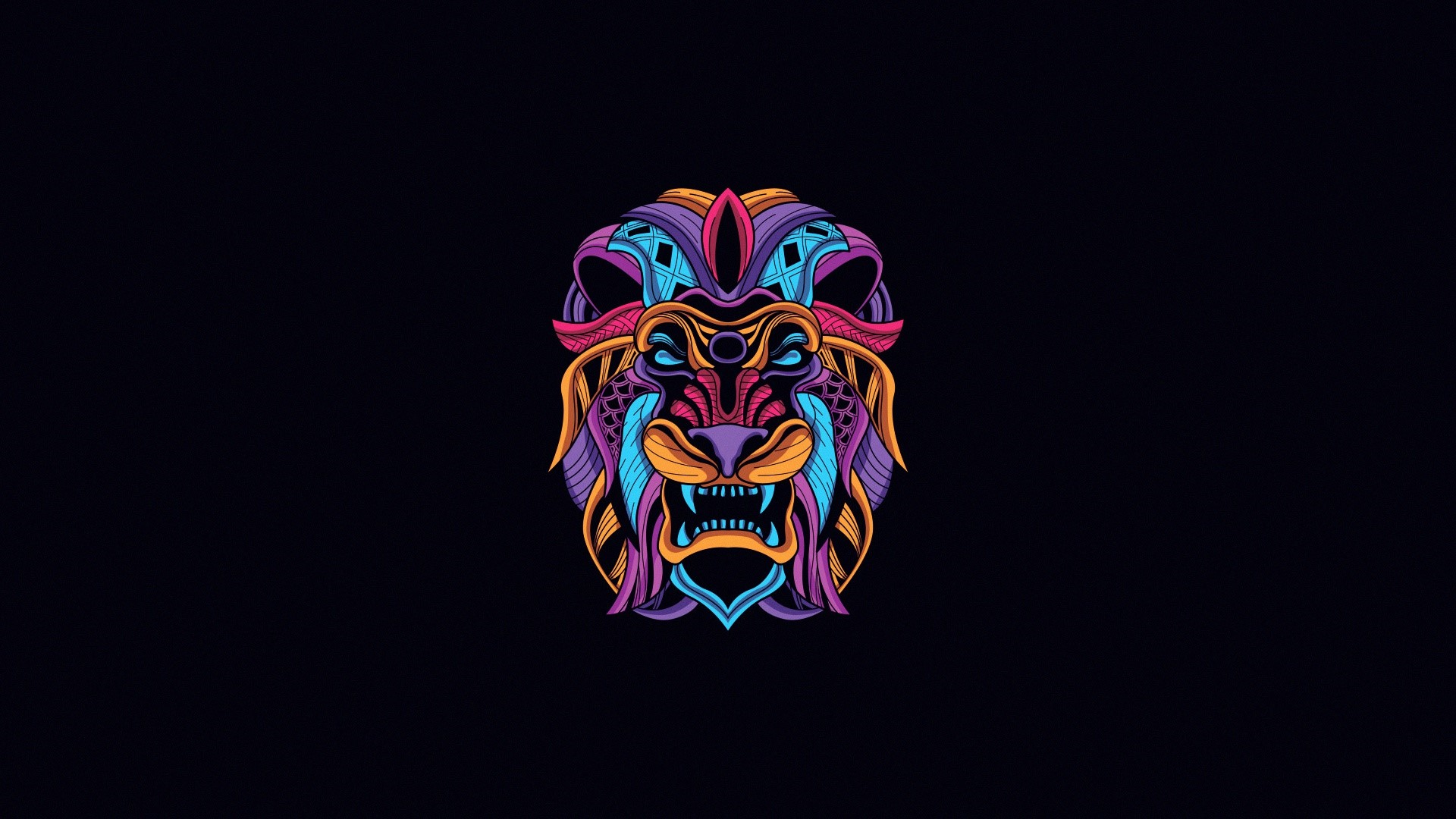 Neon Lion Wallpapers