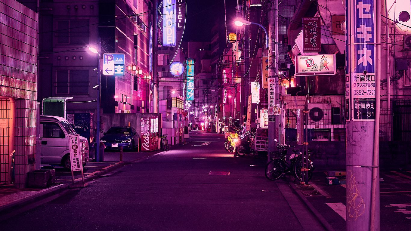 Neon Night City Wallpapers