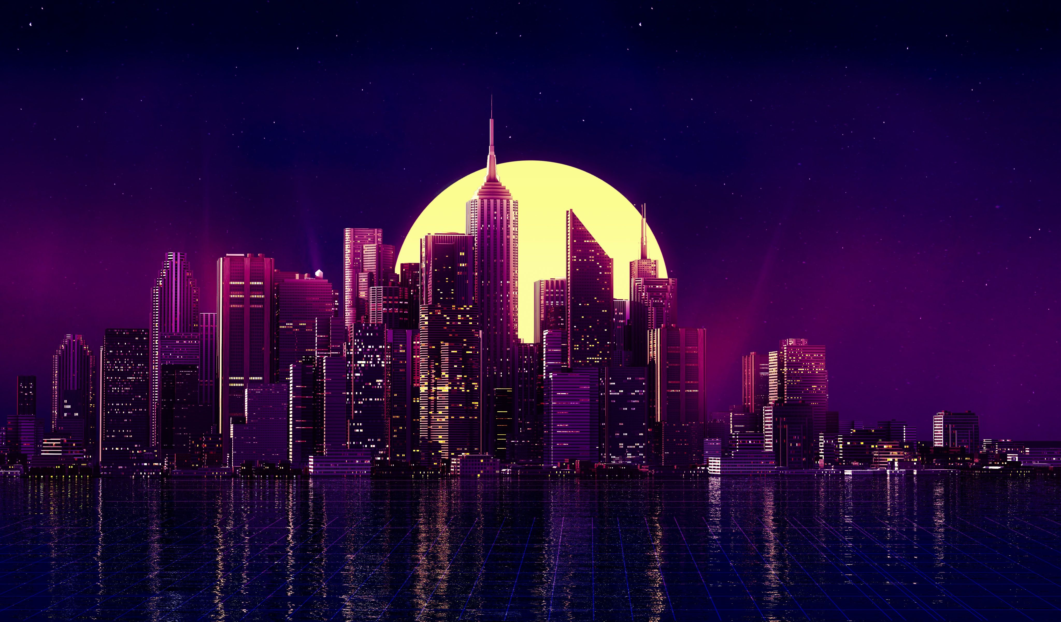 Neon Night City Wallpapers