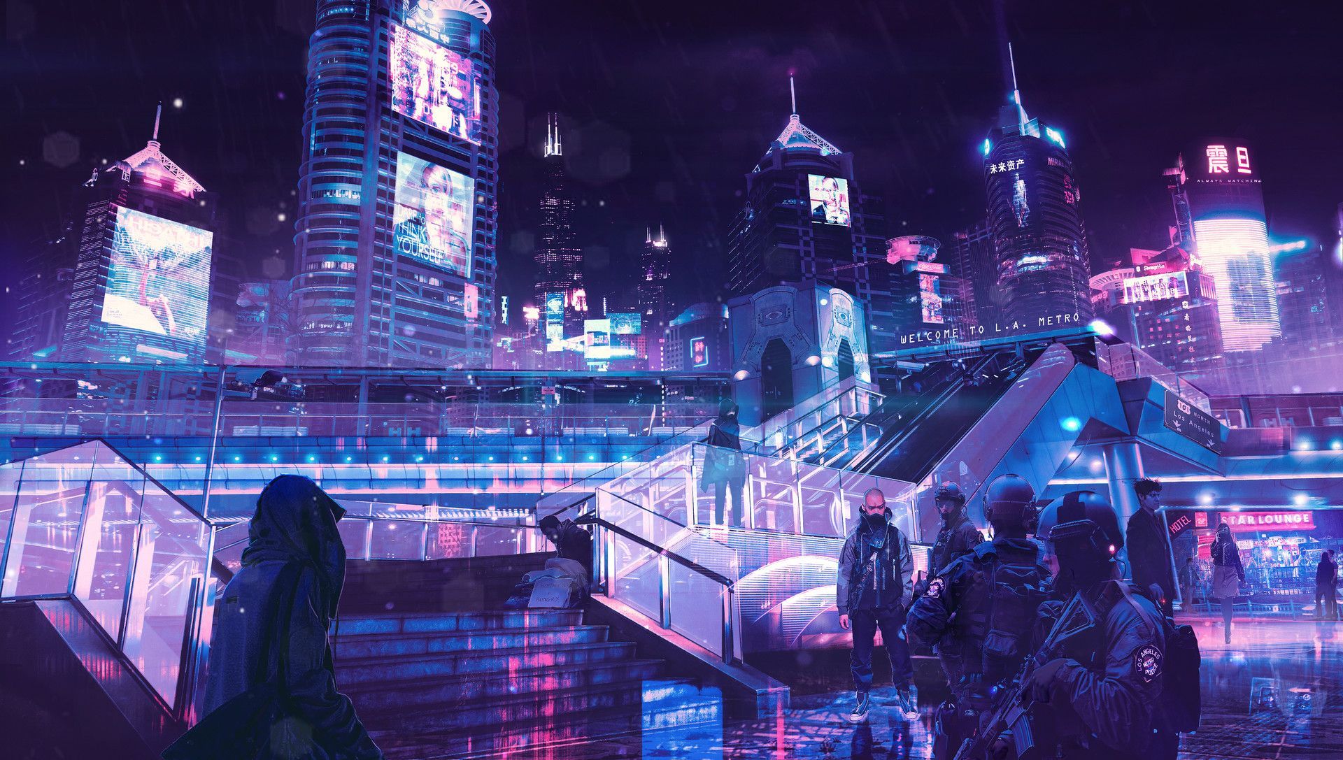 Neon Night City Wallpapers