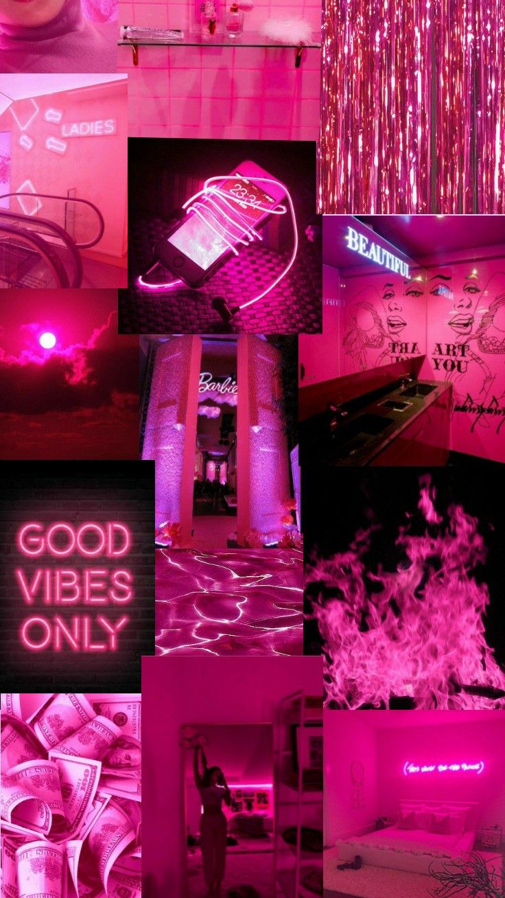 Neon Pink Aesthetic Wallpapers