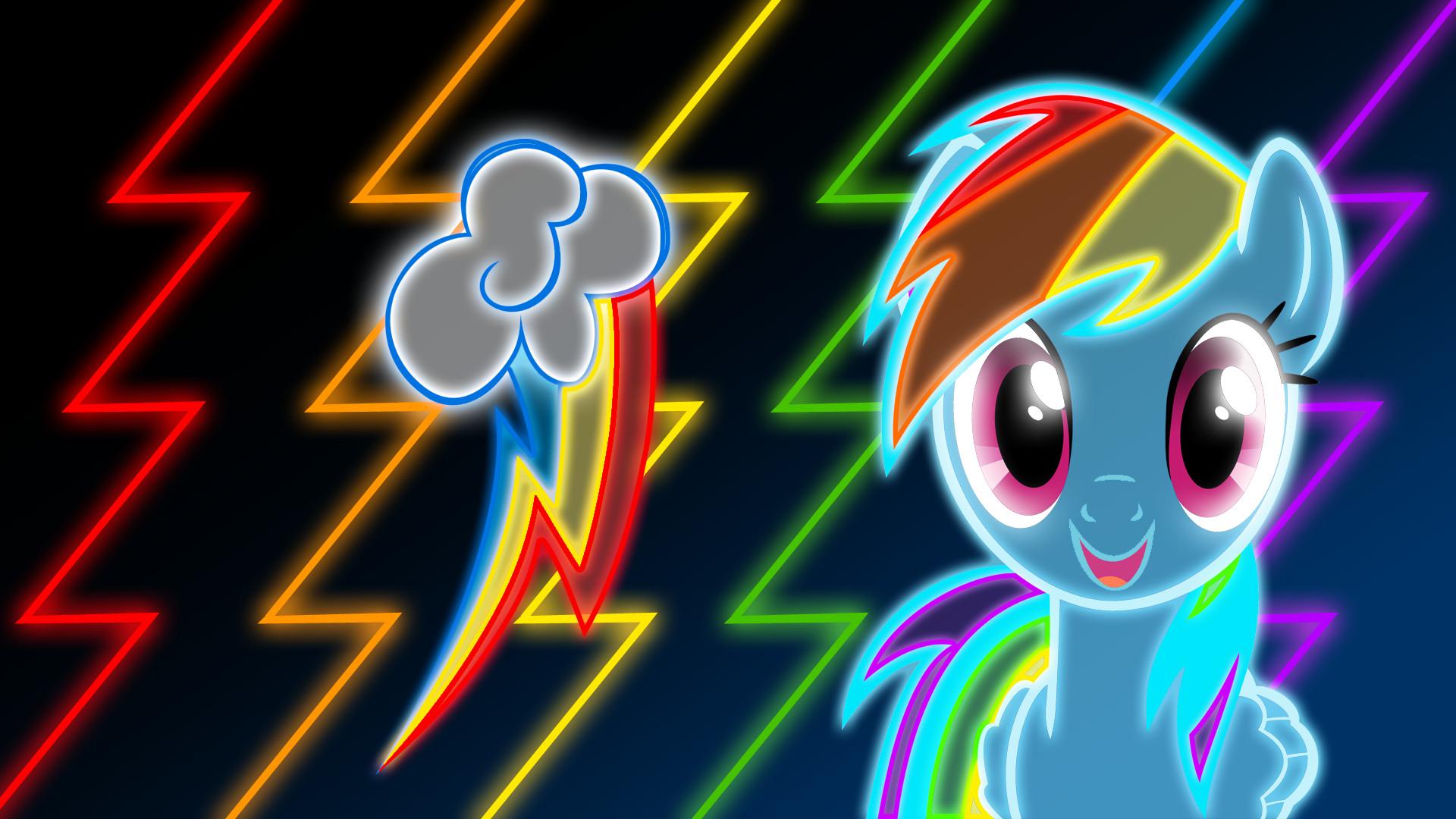 Neon Rainbows Desktop Wallpapers