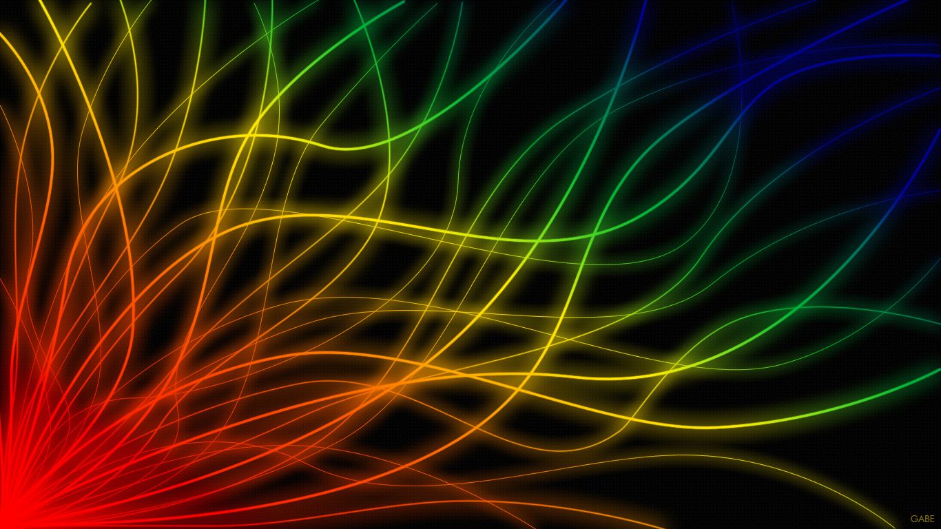 Neon Rainbows Desktop Wallpapers