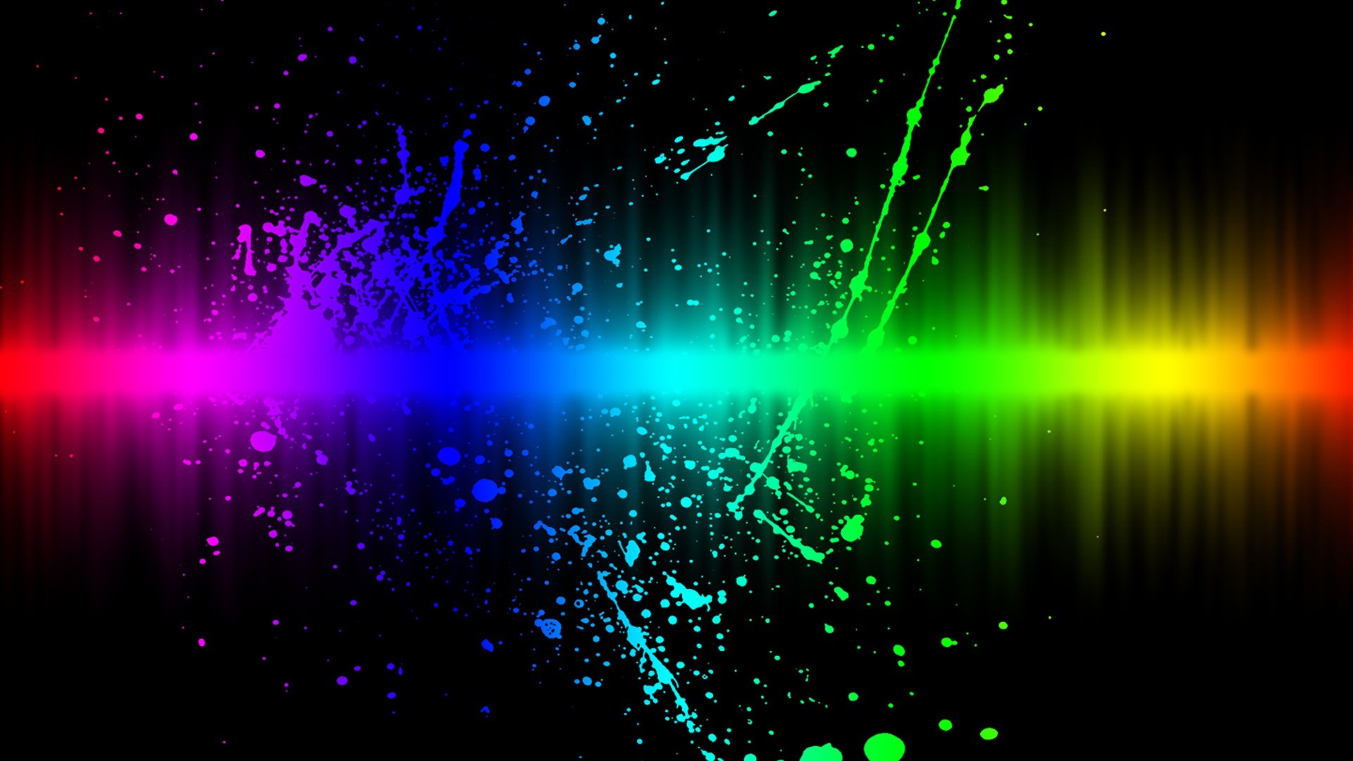 Neon Rainbows Desktop Wallpapers