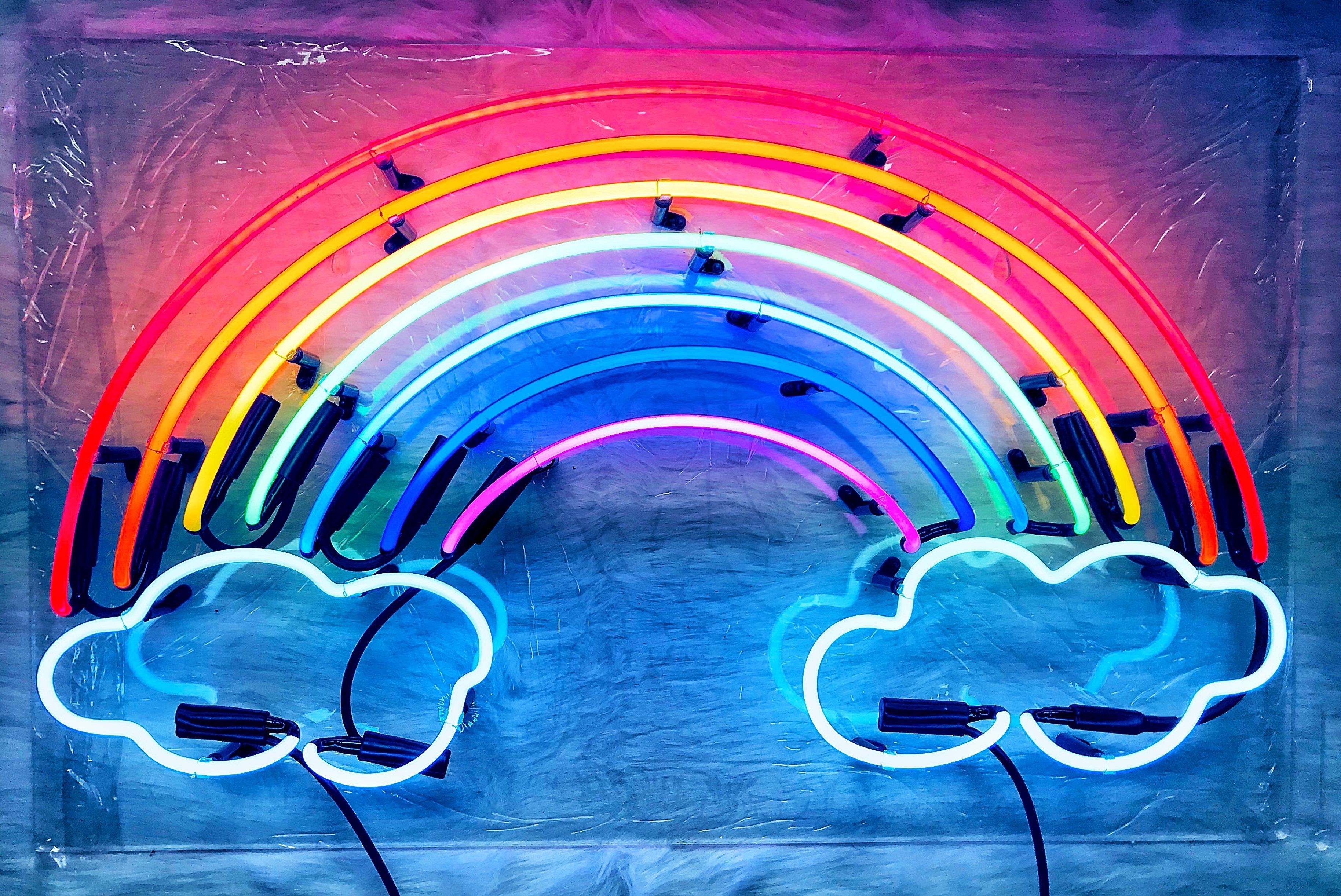 Neon Rainbows Desktop Wallpapers