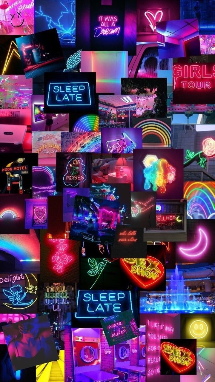 Neon Rainbows Desktop Wallpapers