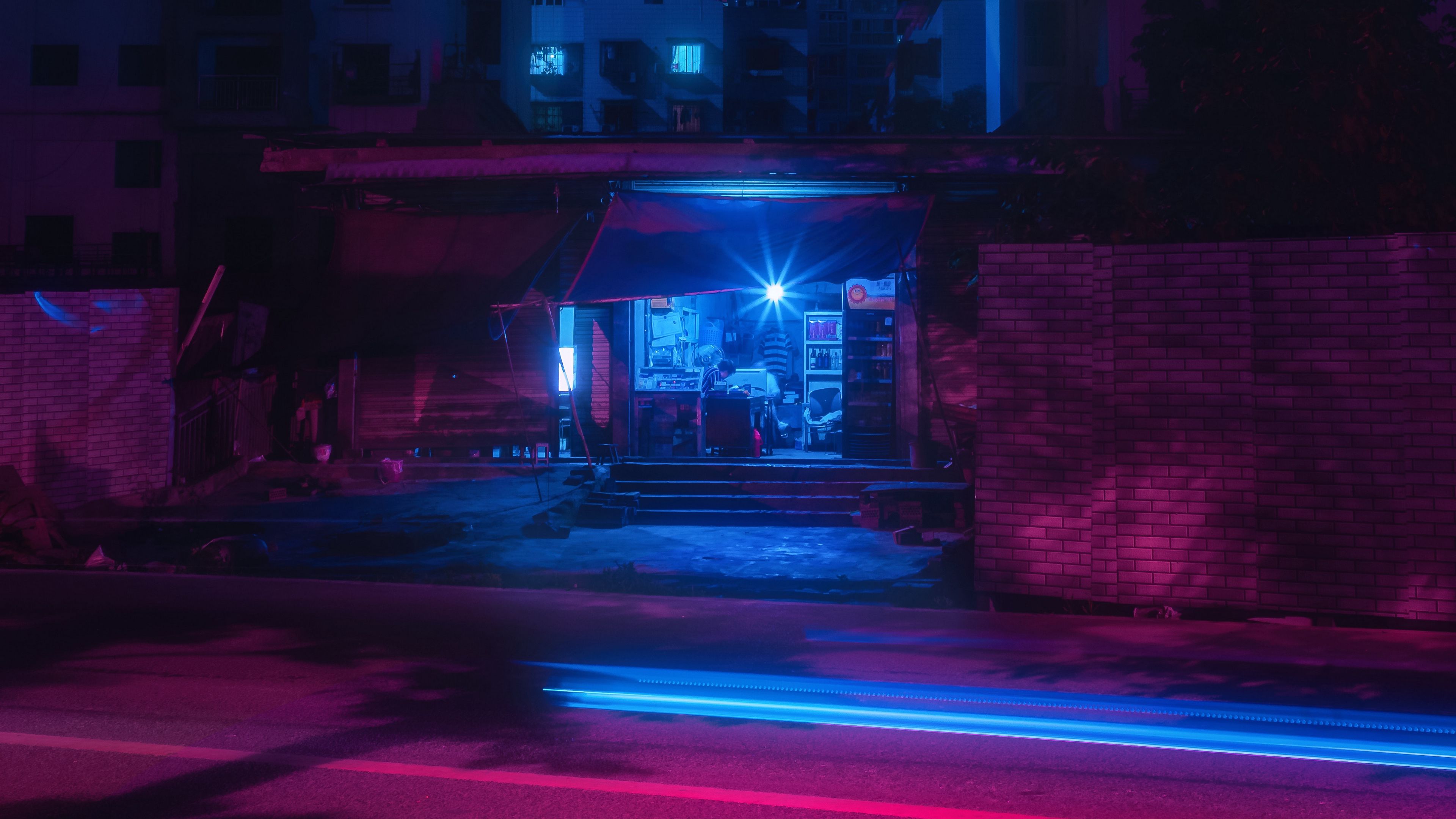 Neon Street Wallpapers