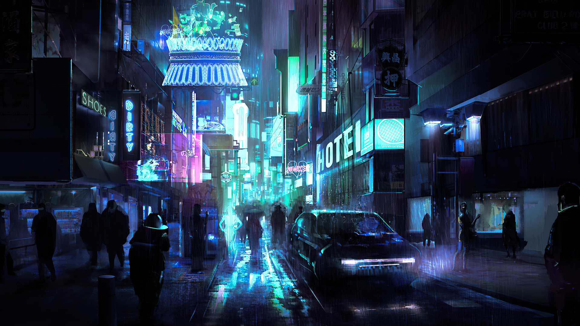 Neon Street Wallpapers