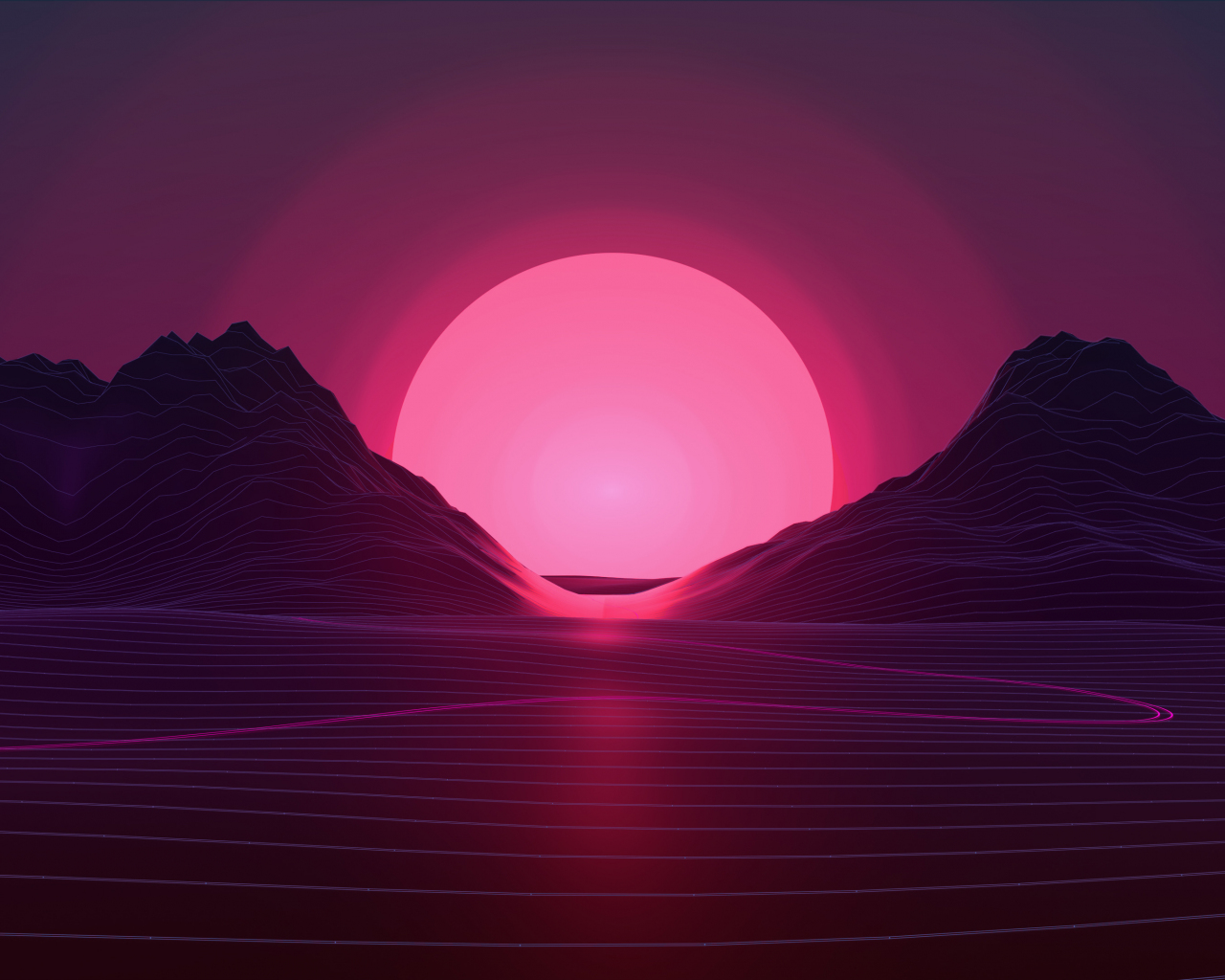 Neon Sunset Wallpapers