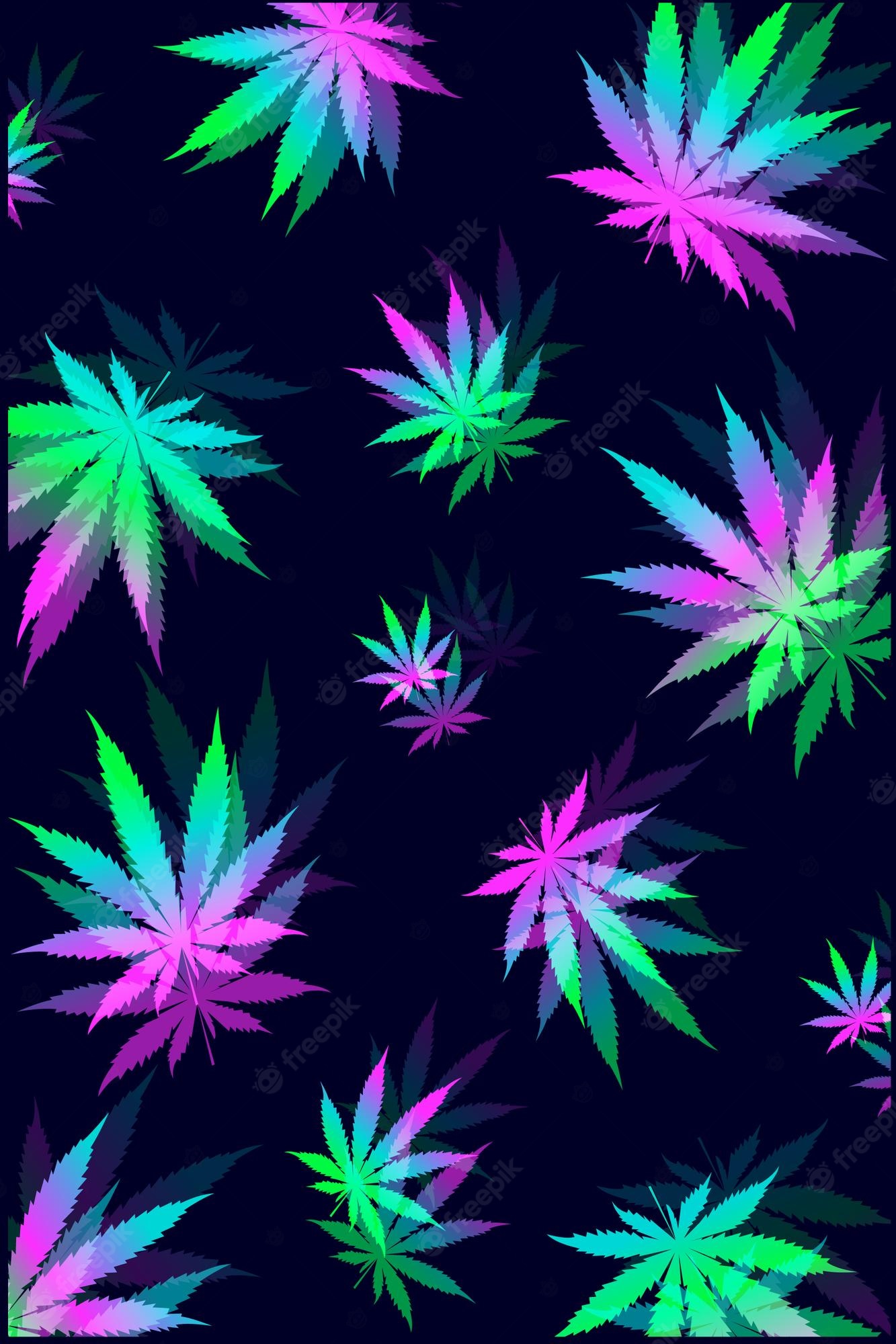 Neon Weed Wallpapers