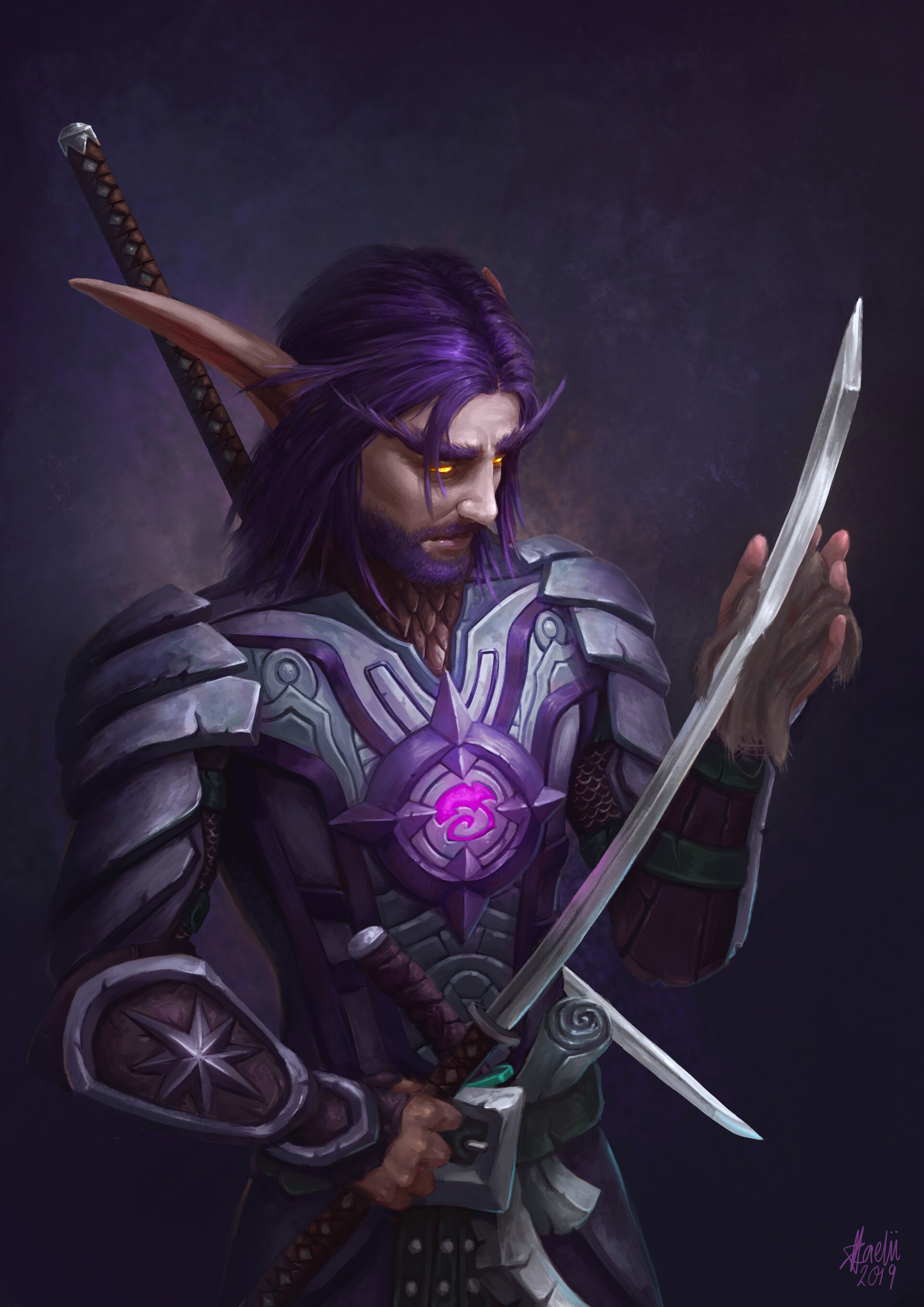 Night Elf Warrior In Hd Wallpapers