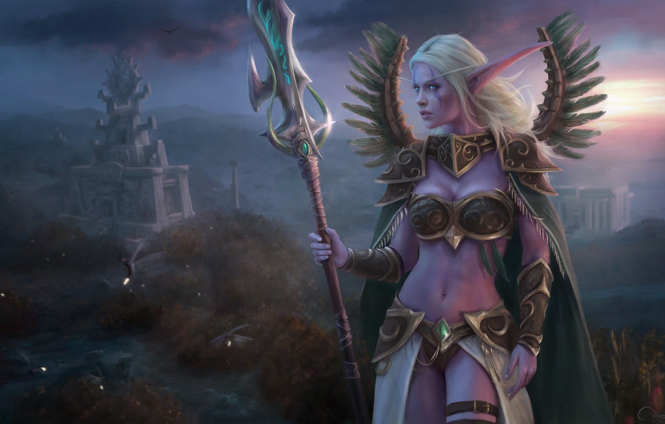 Night Elf Warrior In Hd Wallpapers