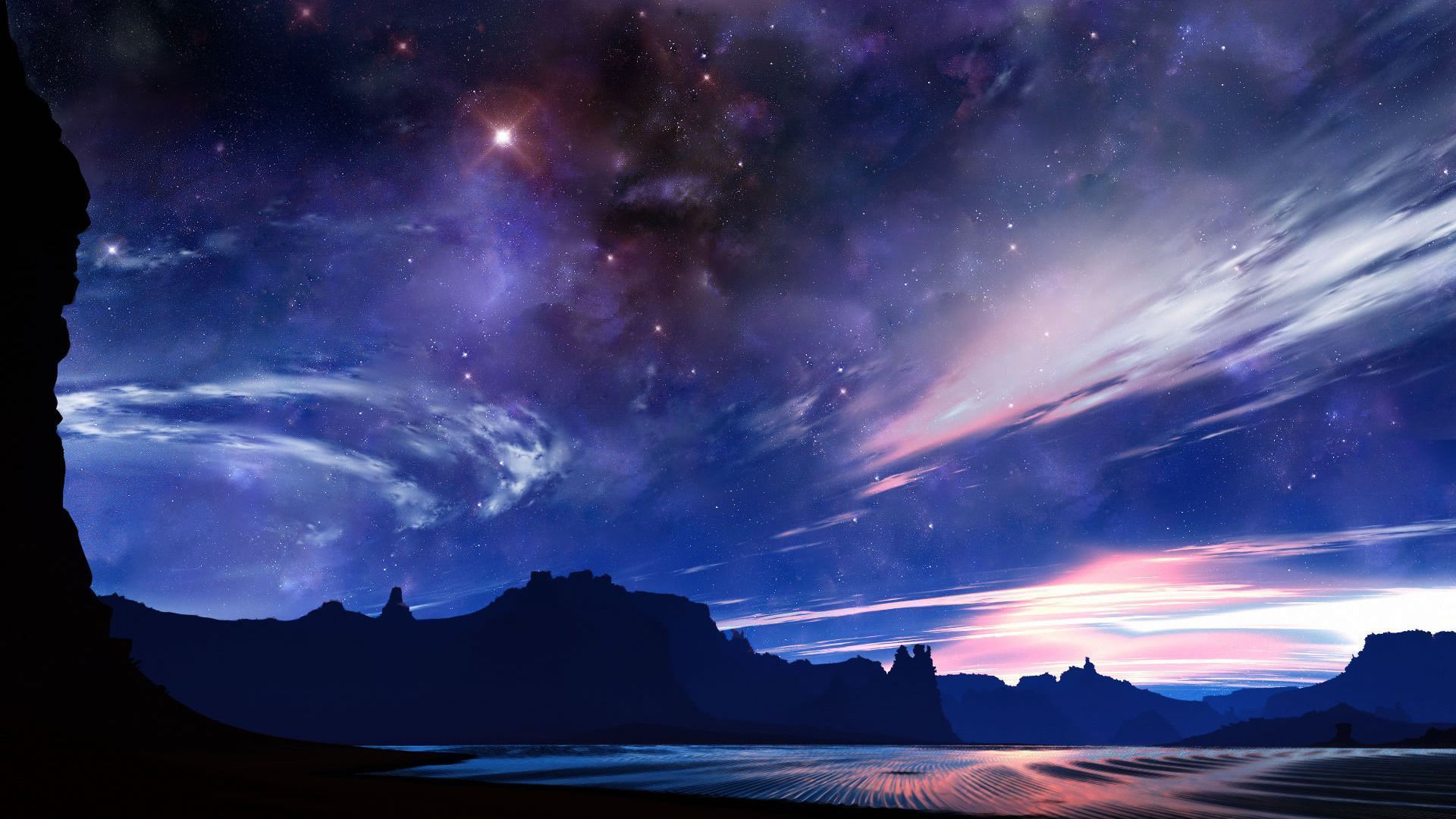 Night Sky Aesthetic Wallpapers