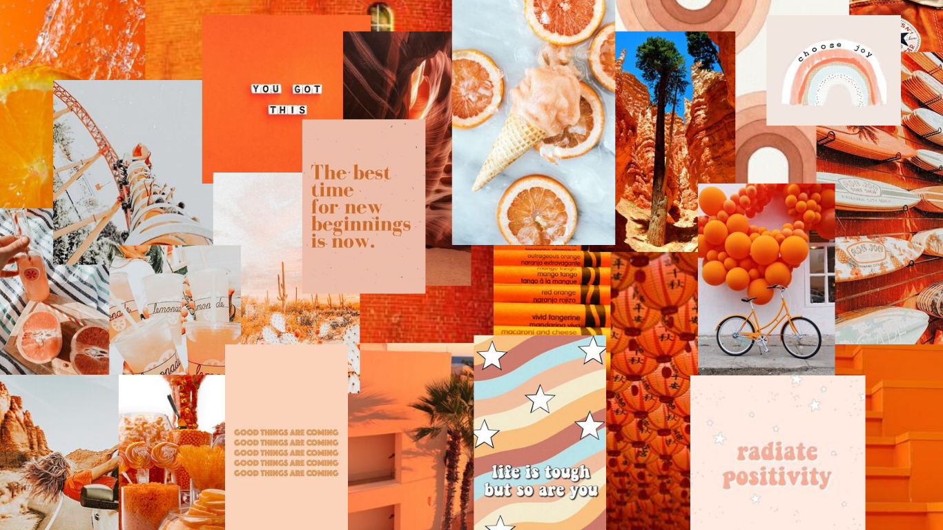 Orange Aesthetic Computer Wallpapers