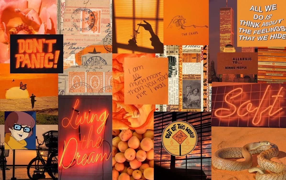 Orange Aesthetic Computer Wallpapers