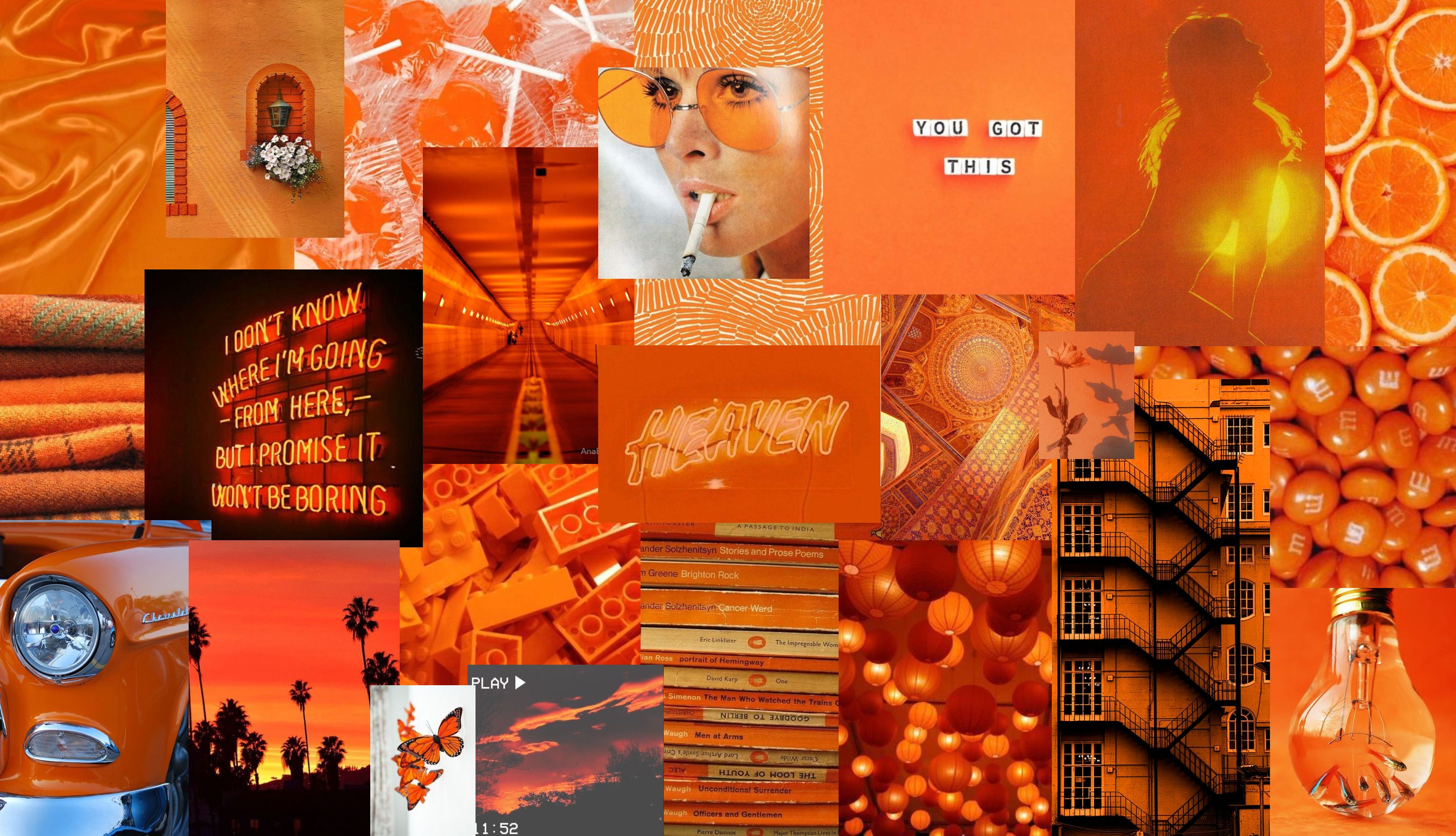 Orange Aesthetic Computer Wallpapers