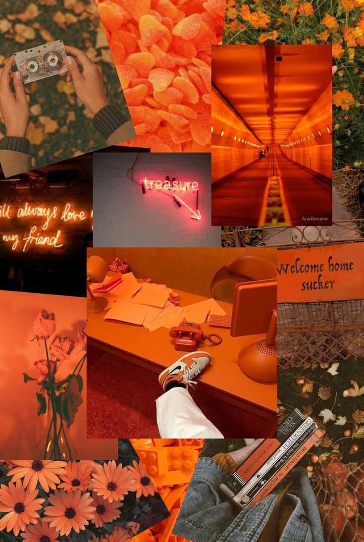 Orange Aesthetic Desktop Wallpapers