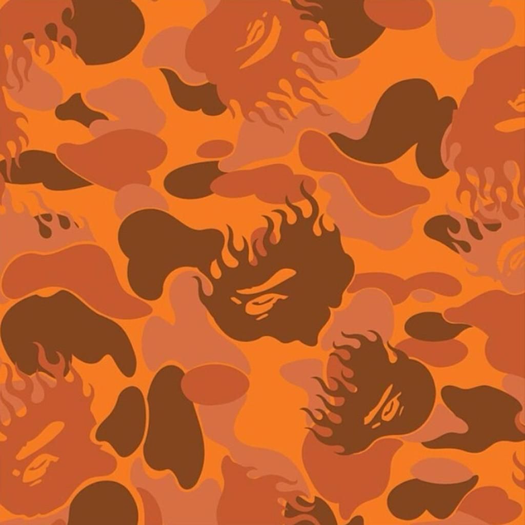 Orange Bape Wallpapers