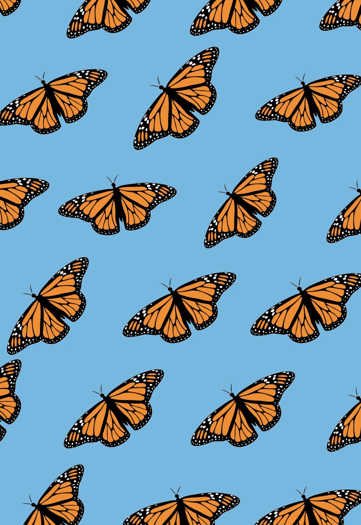 Orange Butterfly Wallpapers